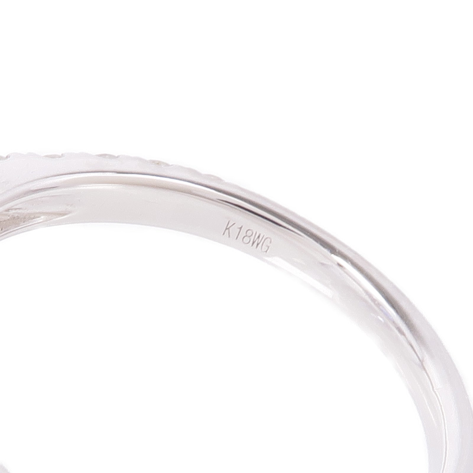 JEWELRY 18K白金Sapphire/Diamond Ring藍寶石/鑽石戒指US#6