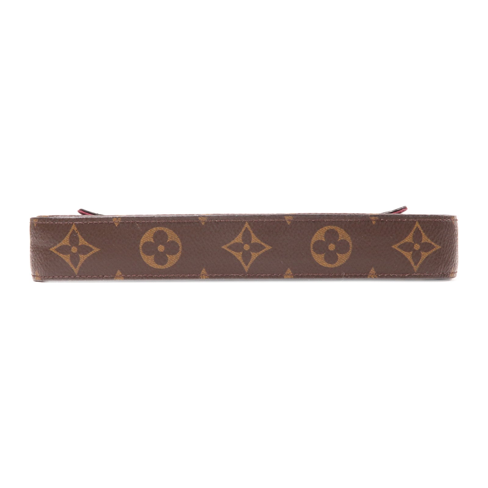 LOUIS VUITTON Monogram Felicie Pochette金扣鏈帶肩背袋棕色