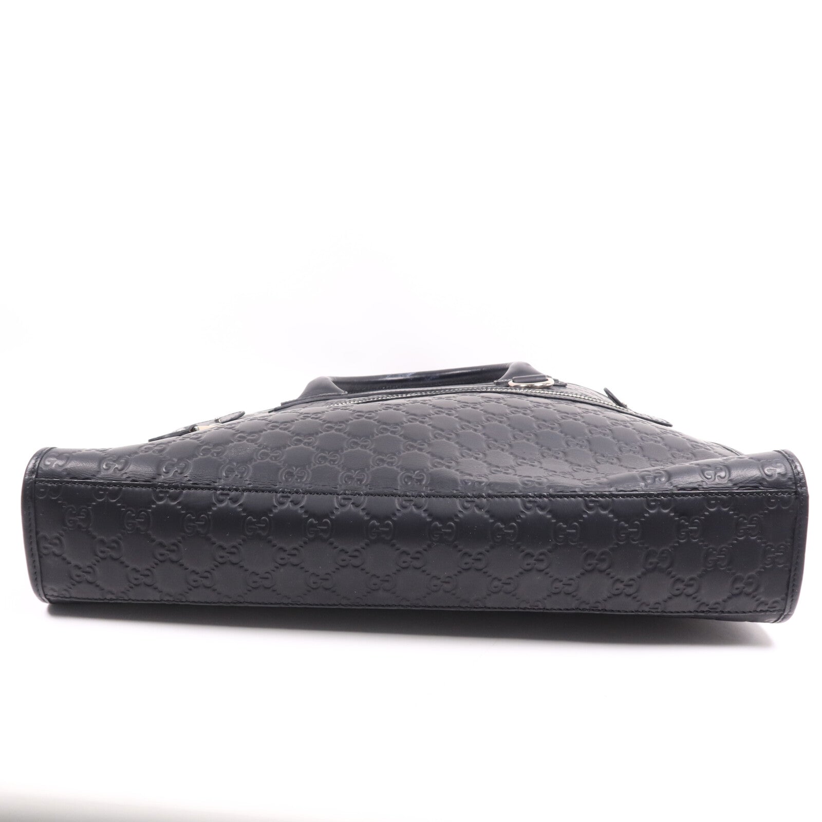 GUCCI 牛皮皮革Hand Bag銀扣手挽袋