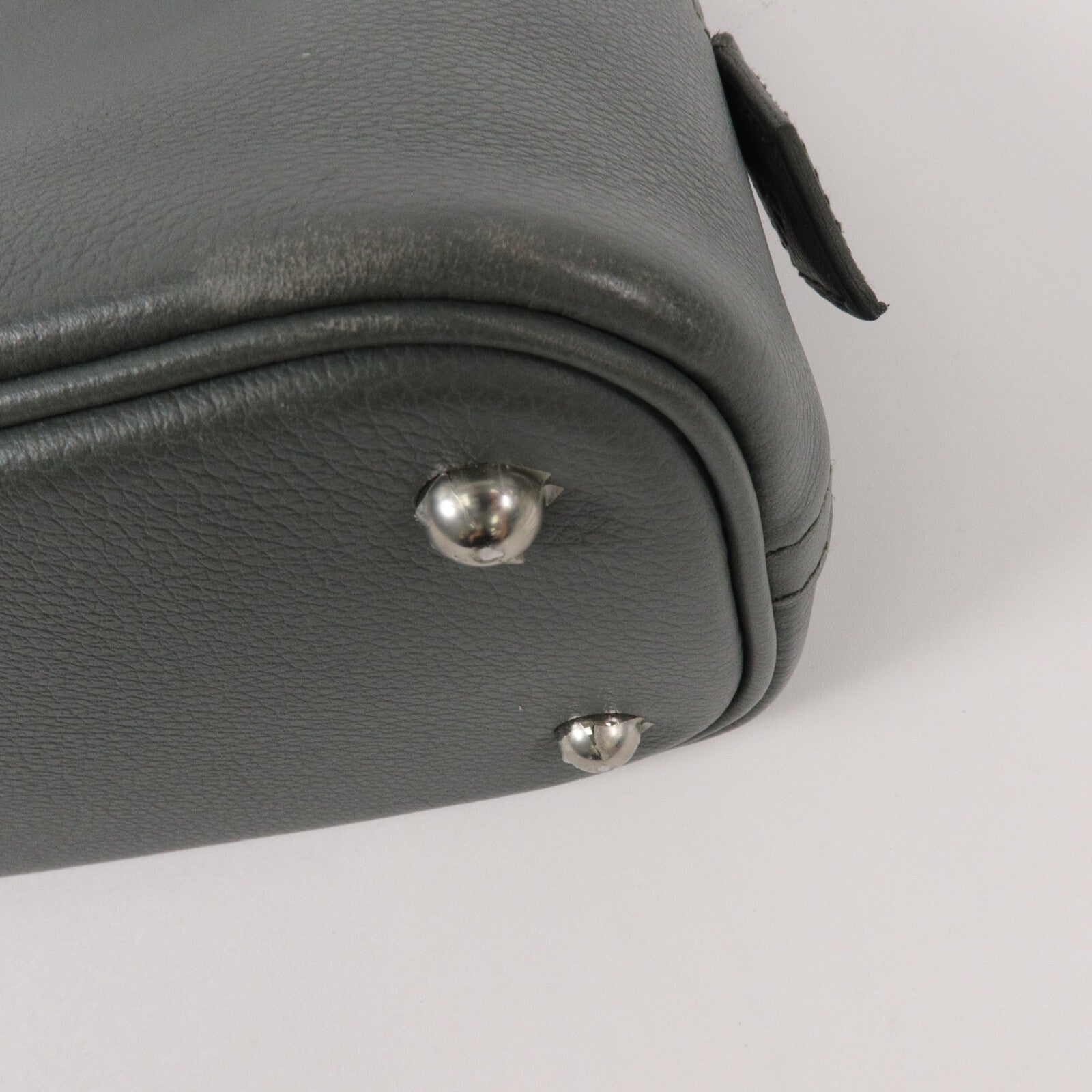 HERMES Evercolor皮革Bolide 27手挽肩背兩用袋Vert Amande