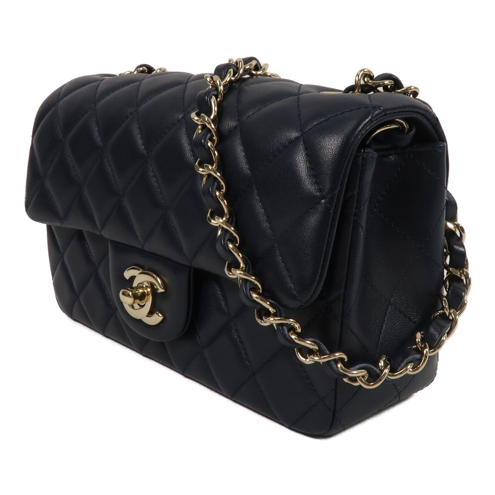 CHANEL 羊皮皮革Mini Classic 20鏈帶肩背袋