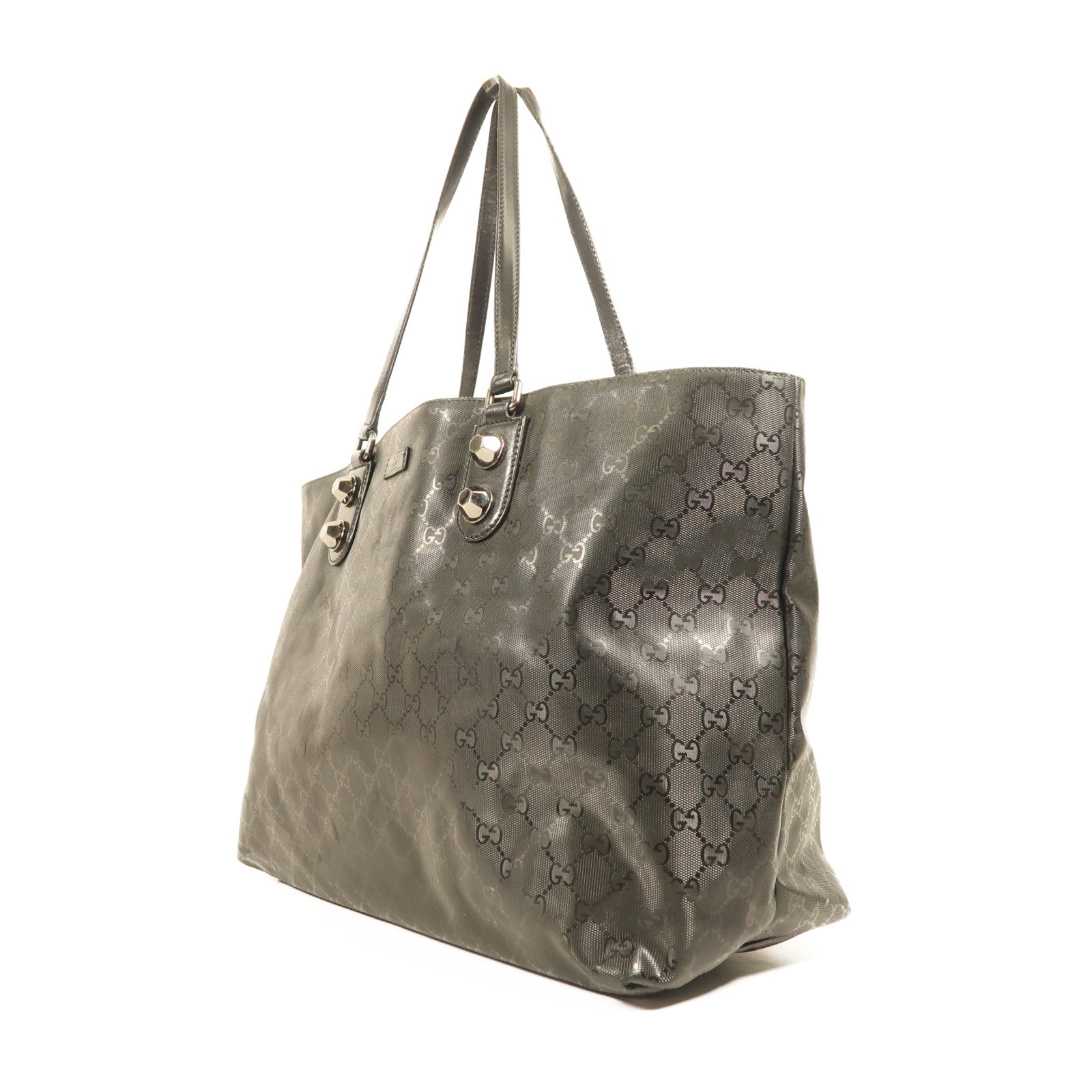 GUCCI PVC Shoulder Bag銀扣肩背袋