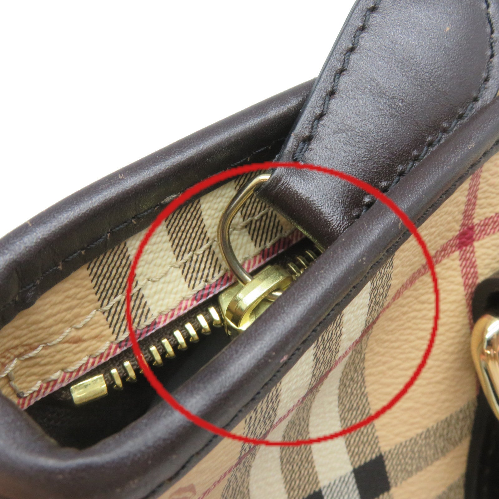 BURBERRY 【激減優惠】塗層帆布Tote Bag金扣肩背袋啡色