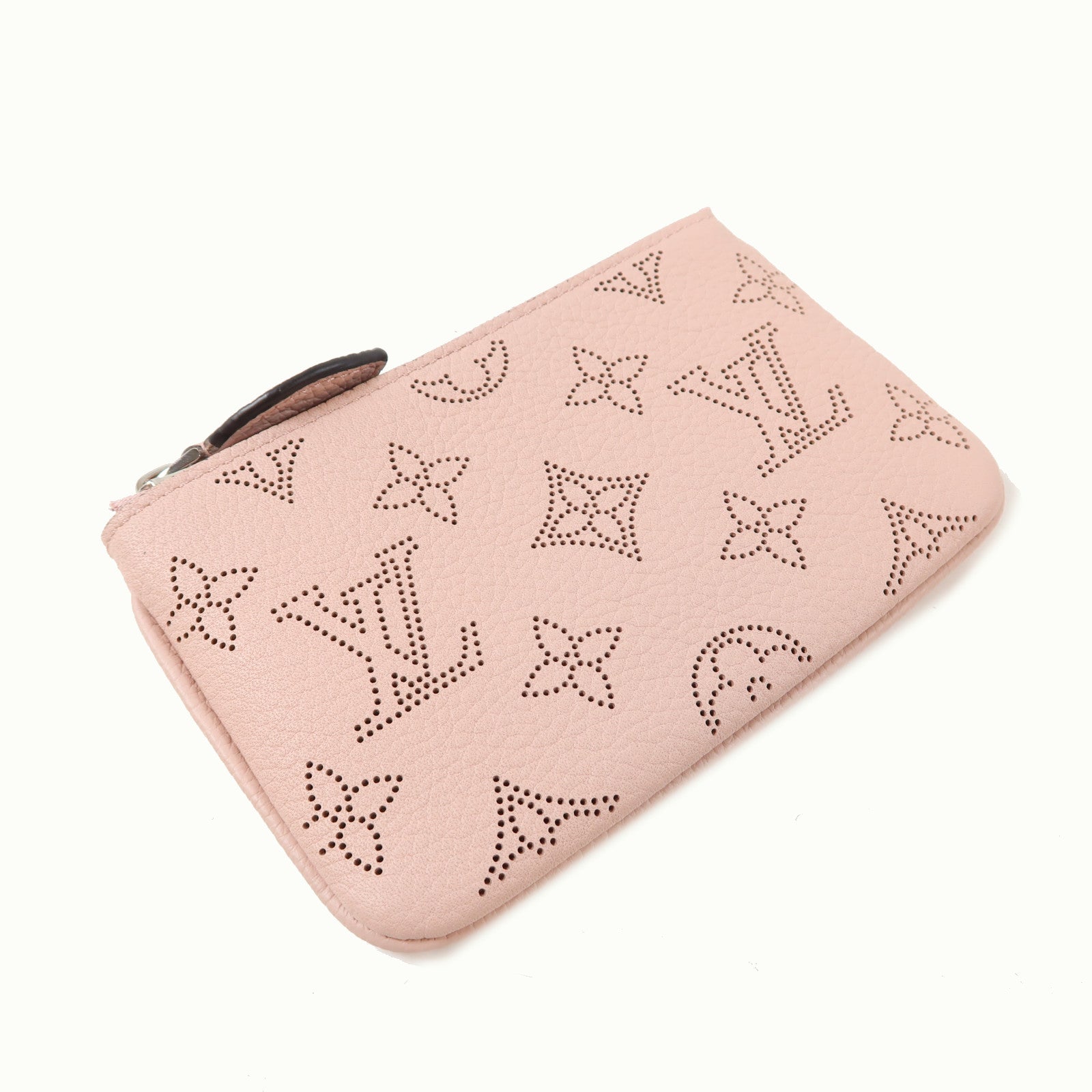 LOUIS VUITTON Monogram Mahina Key Pouch銀扣零錢包粉紅色