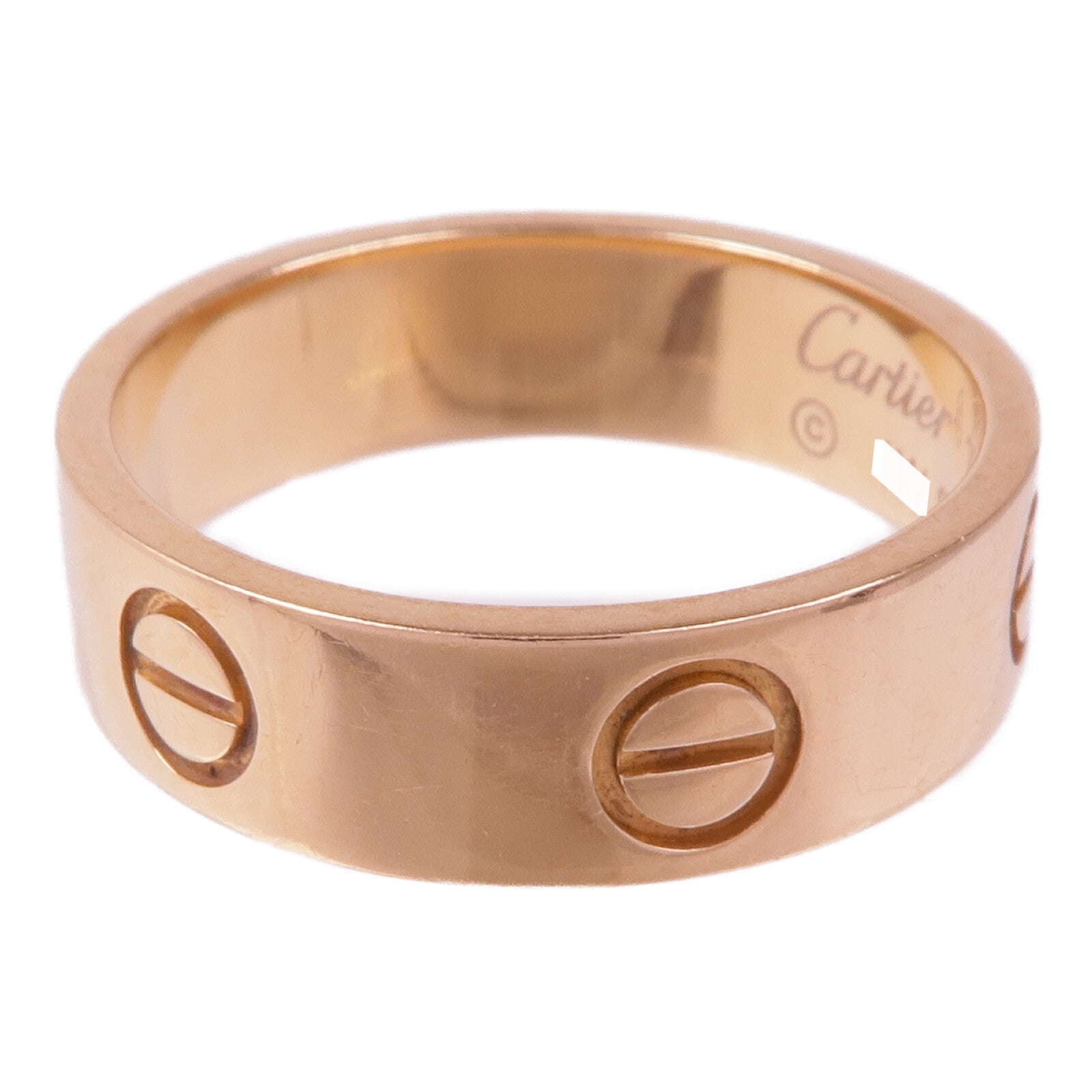CARTIER 18K玫瑰金Love Ring戒指Cartier#54/US#6.75