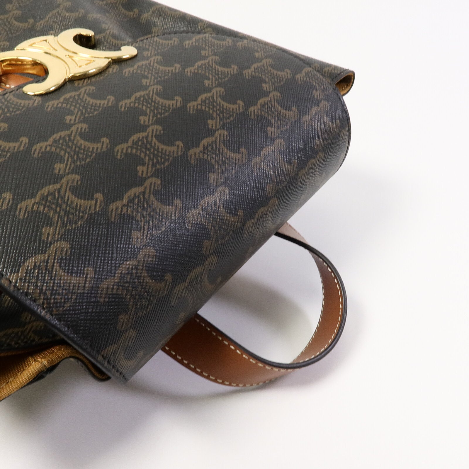CELINE 塗層帆布Bonnie Triomphe Backpack背包