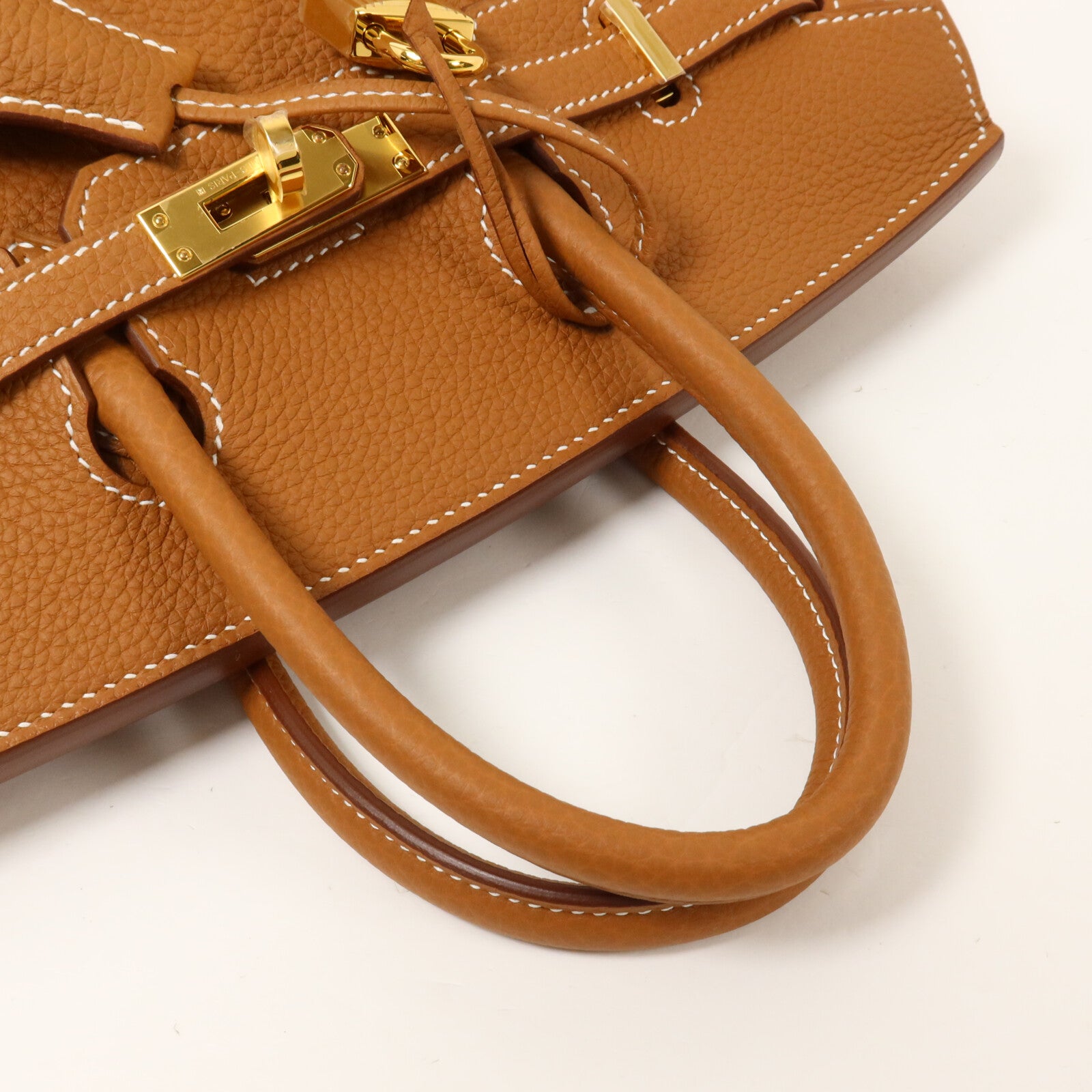HERMES Togo皮革Birkin 25手挽袋Gold