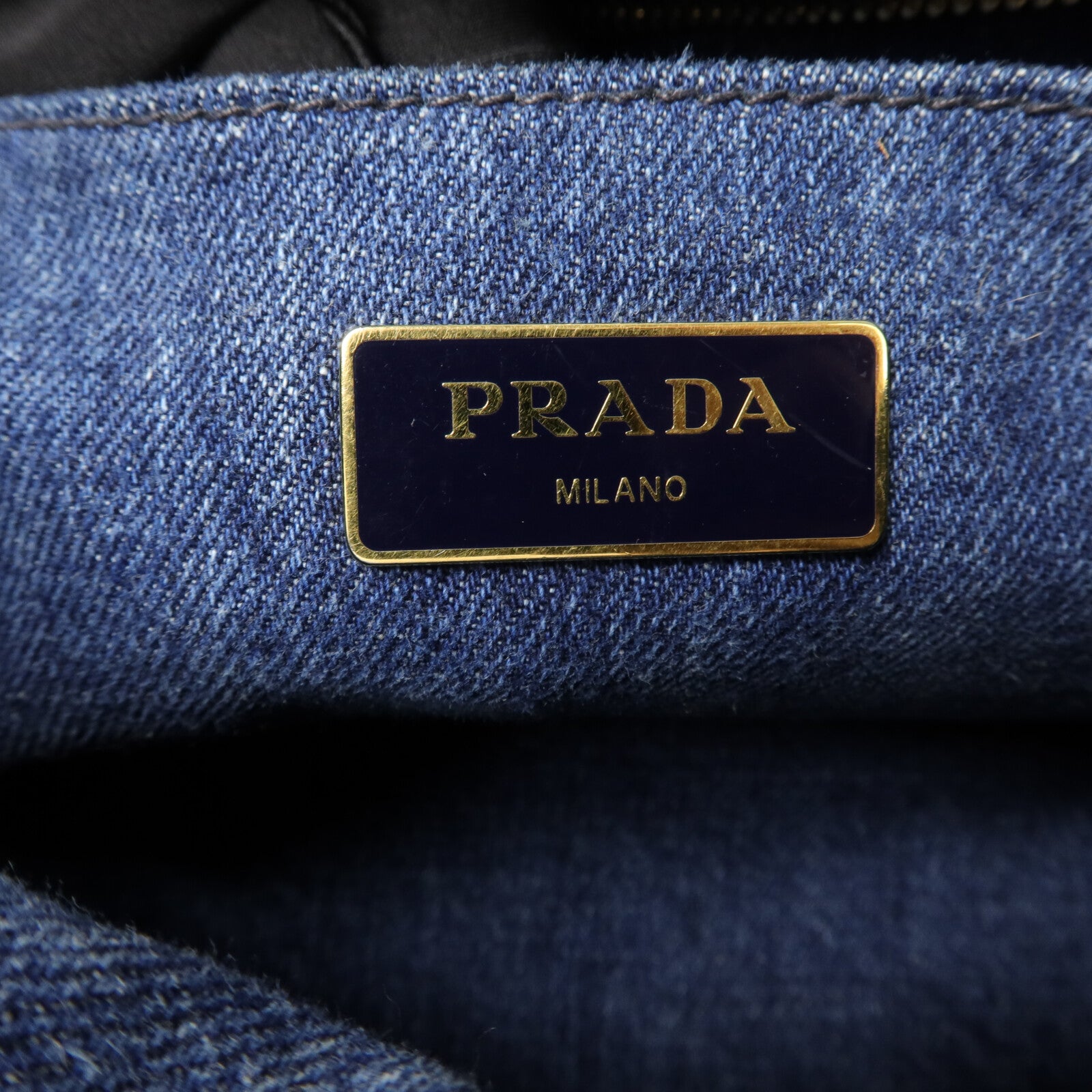 PRADA 牛仔布2 Way Shoulder手挽肩背兩用袋