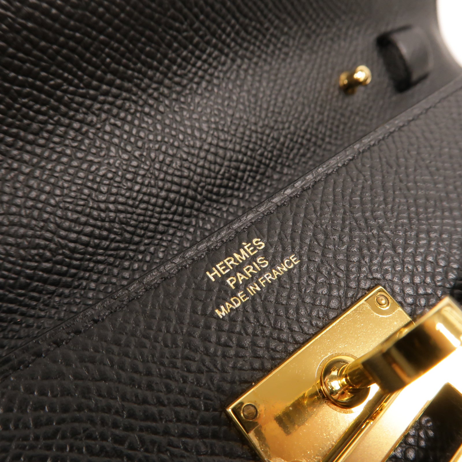 HERMES Epsom皮革Kelly To Go肩背袋Noir
