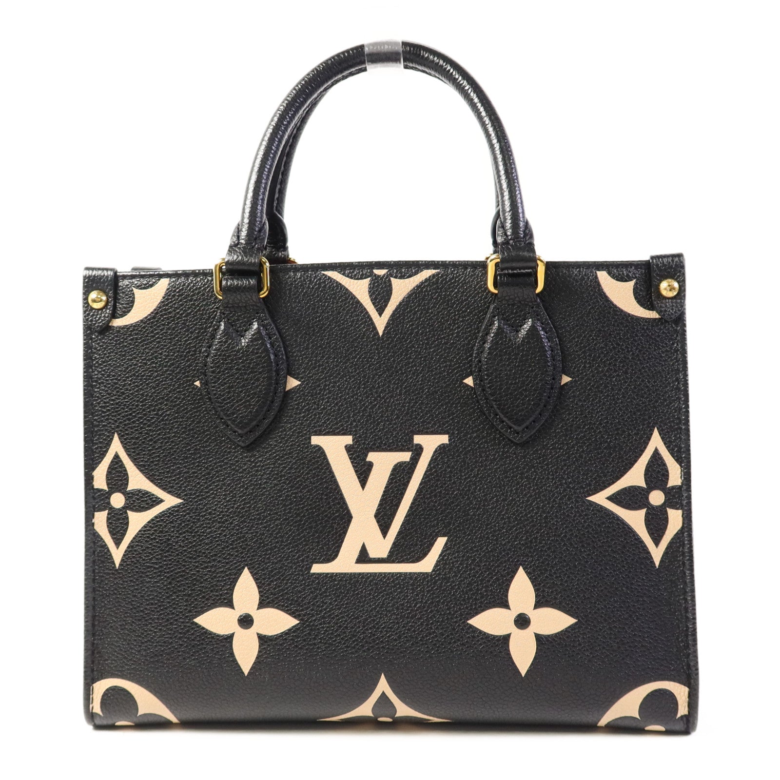 LOUIS VUITTON Monogram Empreinte On The Go PM金扣手挽肩背兩用袋
