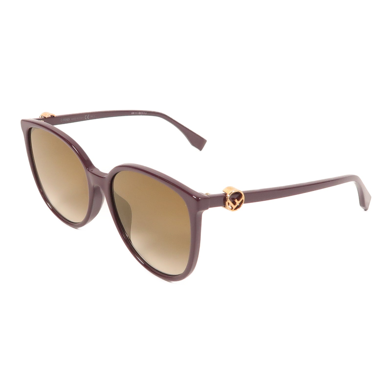 FENDI Sunglasses PVC Brown/Purple