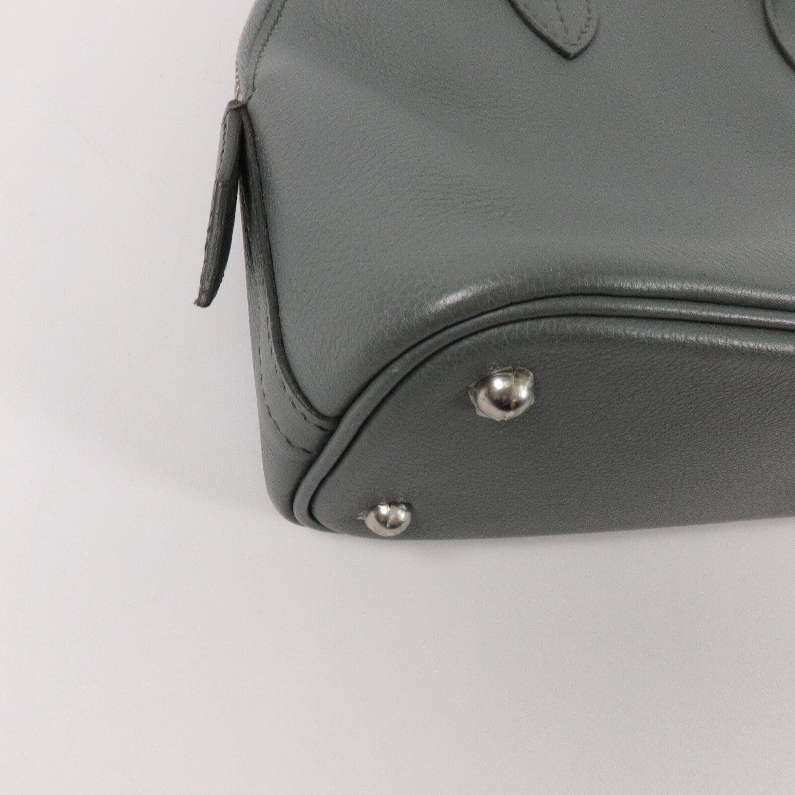 HERMES Evercolor皮革Bolide 27手挽肩背兩用袋Vert Amande