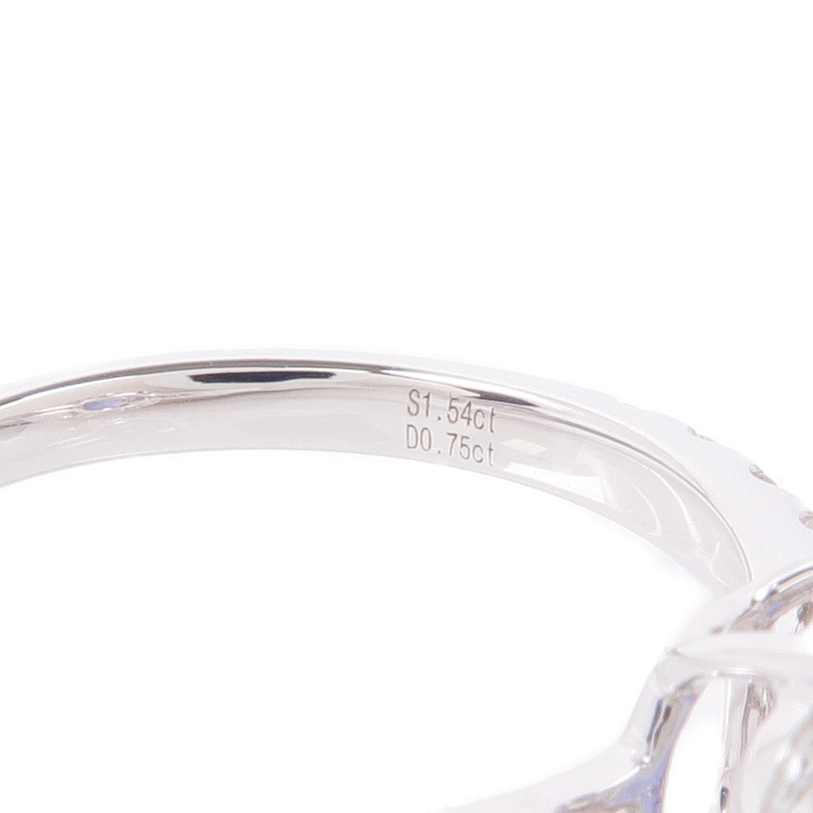 JEWELRY 18K白金Sapphire/Diamond Ring藍寶石/鑽石戒指US#6