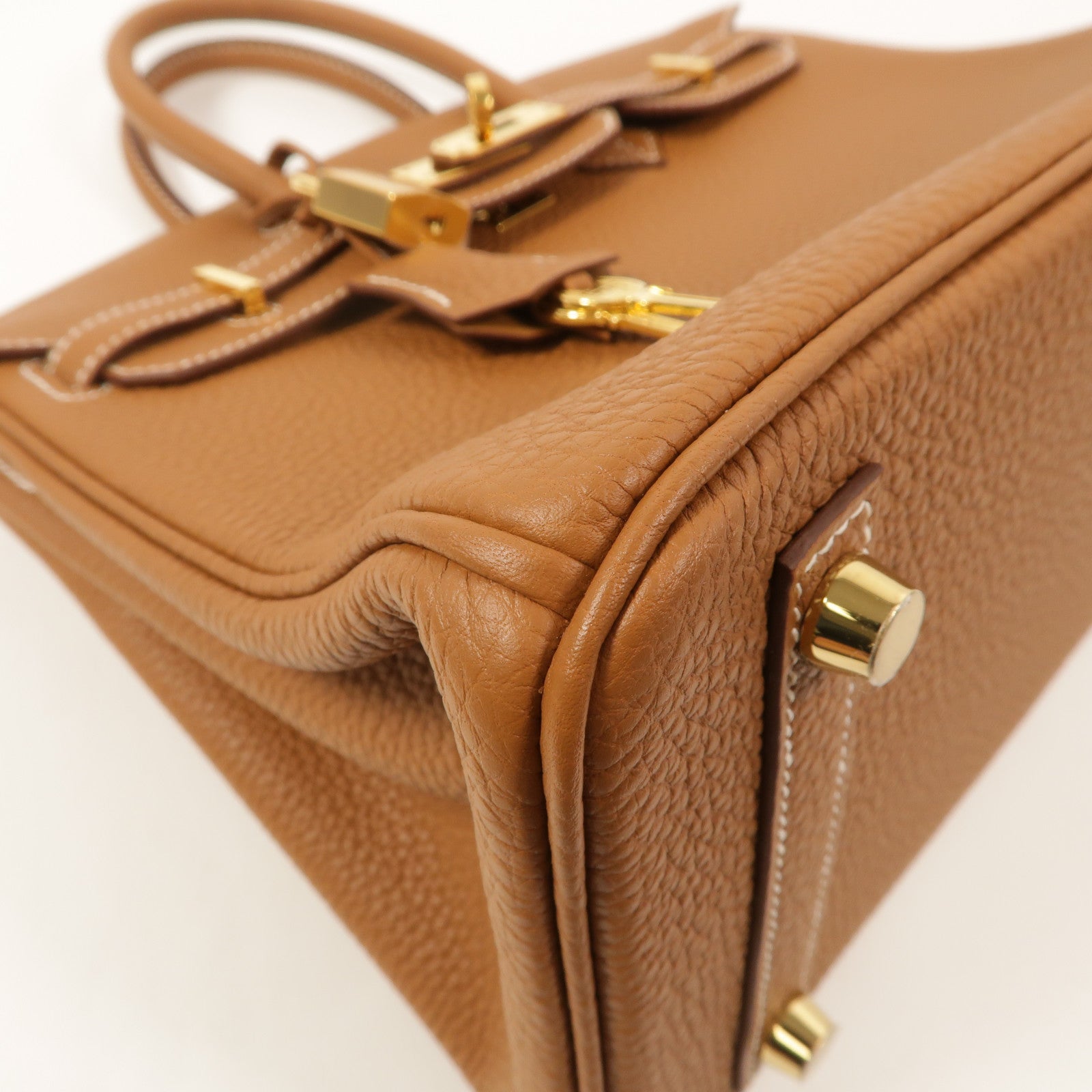 HERMES Togo皮革Birkin 25手挽袋Gold