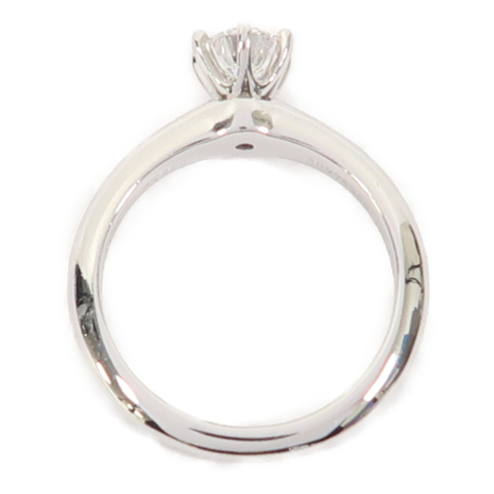 TIFFANY＆CO 【激減優惠】Pt950鉑金Diamond Ring0.53ct鑽石戒指US#4.75