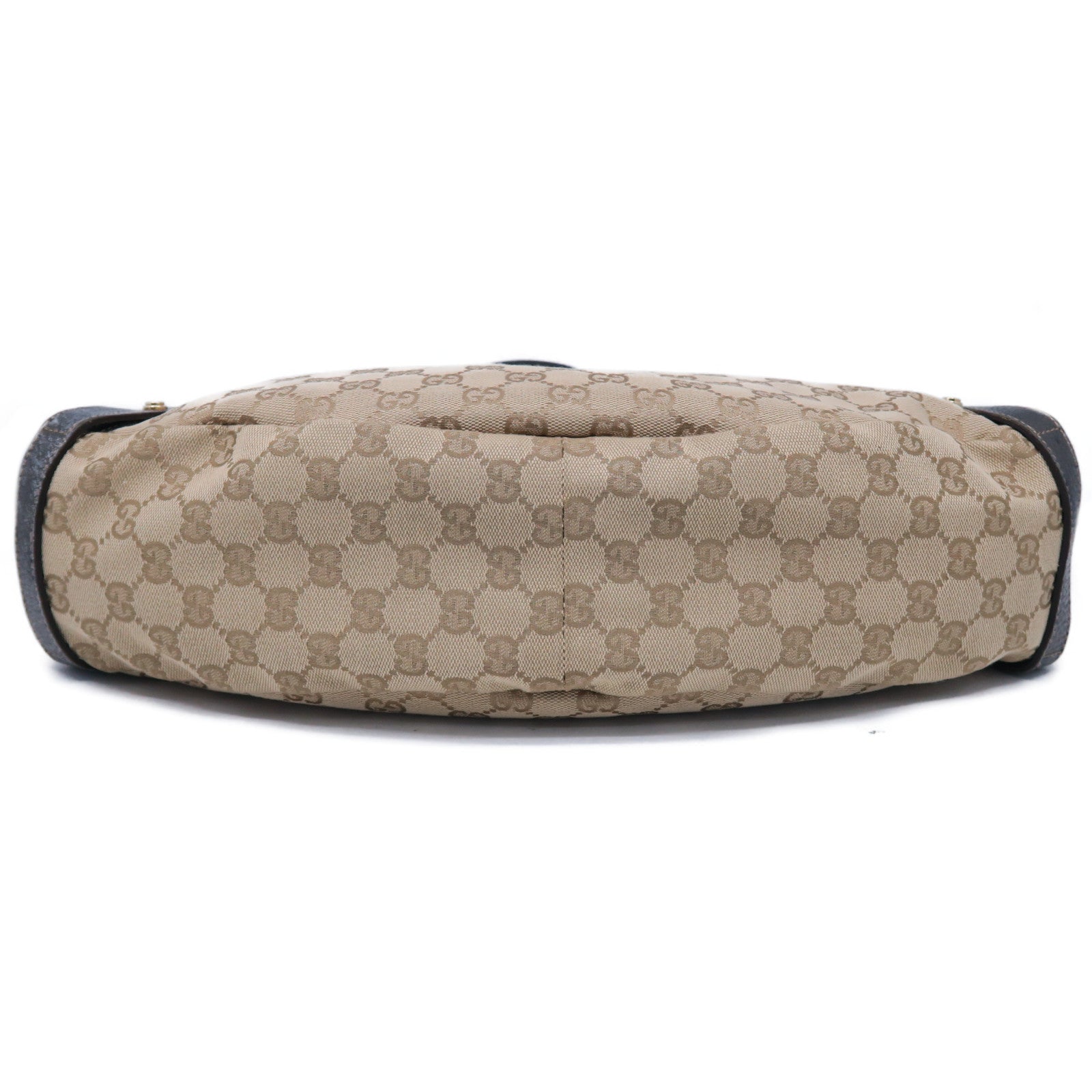 GUCCI 【激減優惠】帆布Shoulder Bag金扣肩背袋啡色/灰色