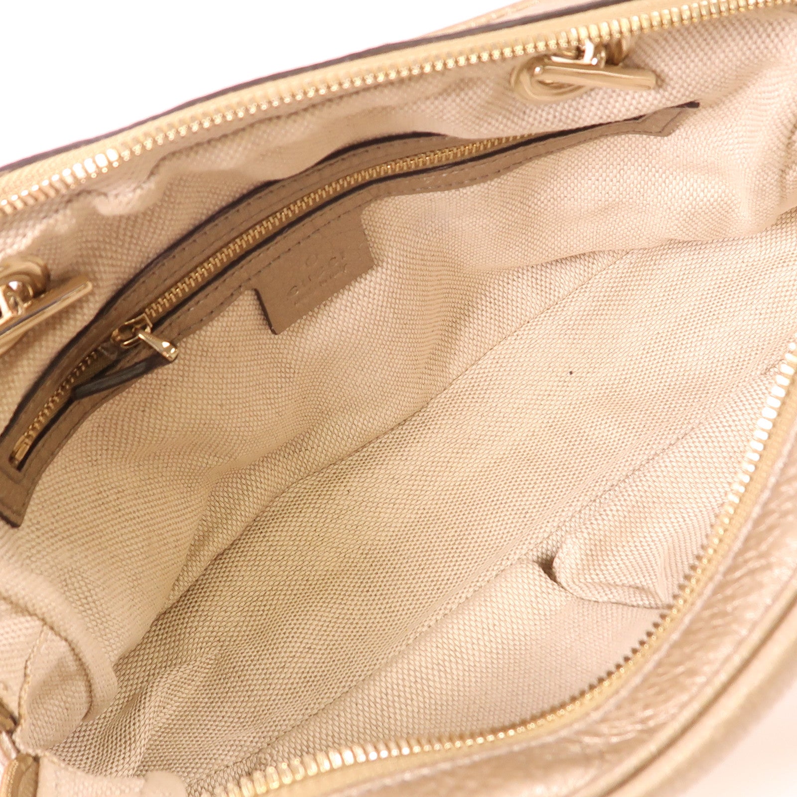 GUCCI 牛皮皮革Chain Shoulder Bag金扣鏈帶肩背袋