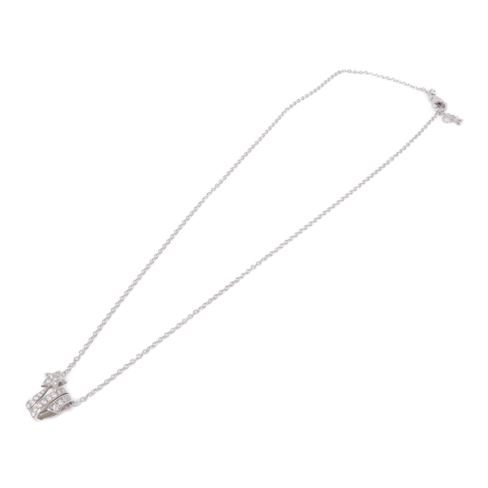 CHANEL 18K白金Etoile Filante Necklace項鍊