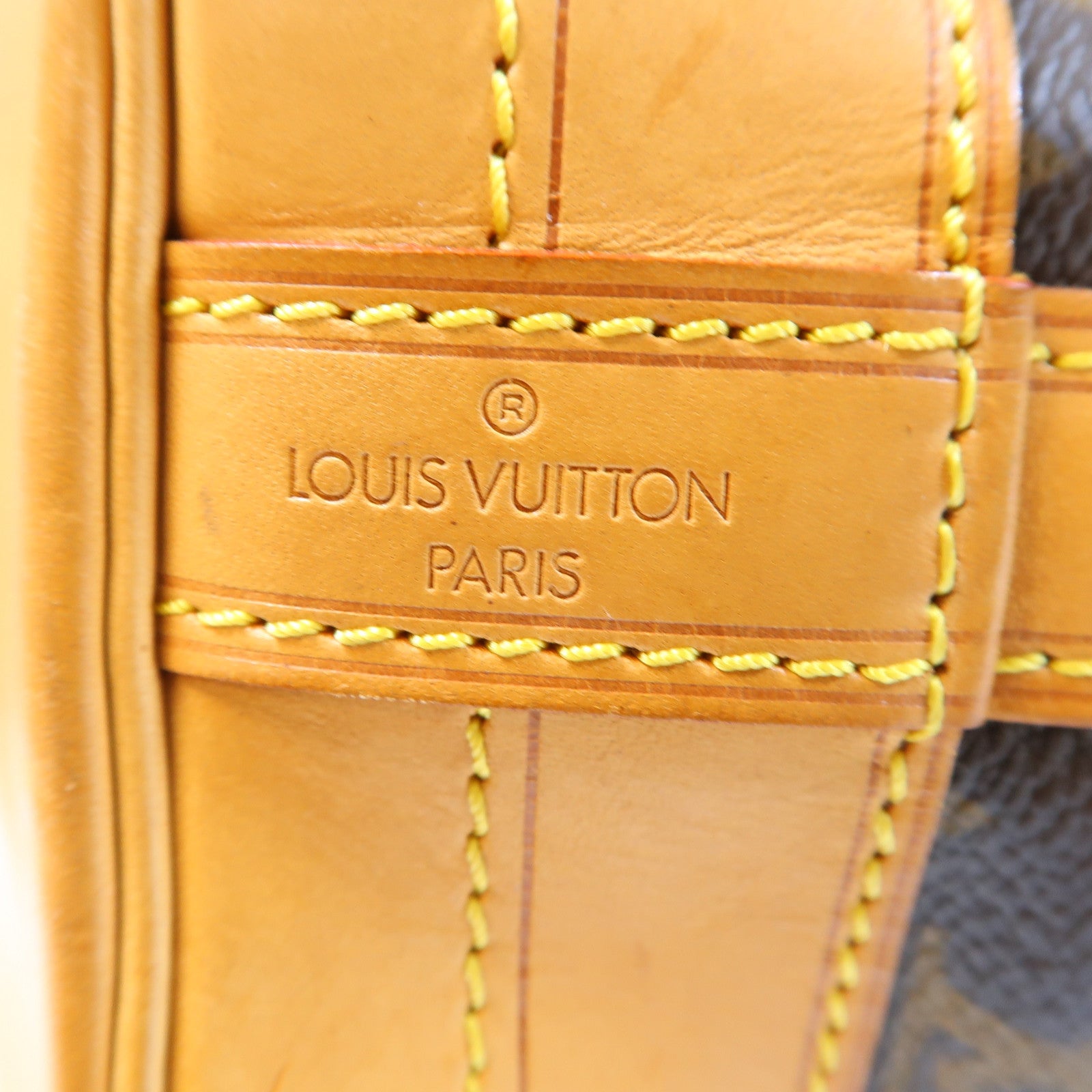 LOUIS VUITTON Monogram Noe Bucket Bag金扣肩背袋棕色