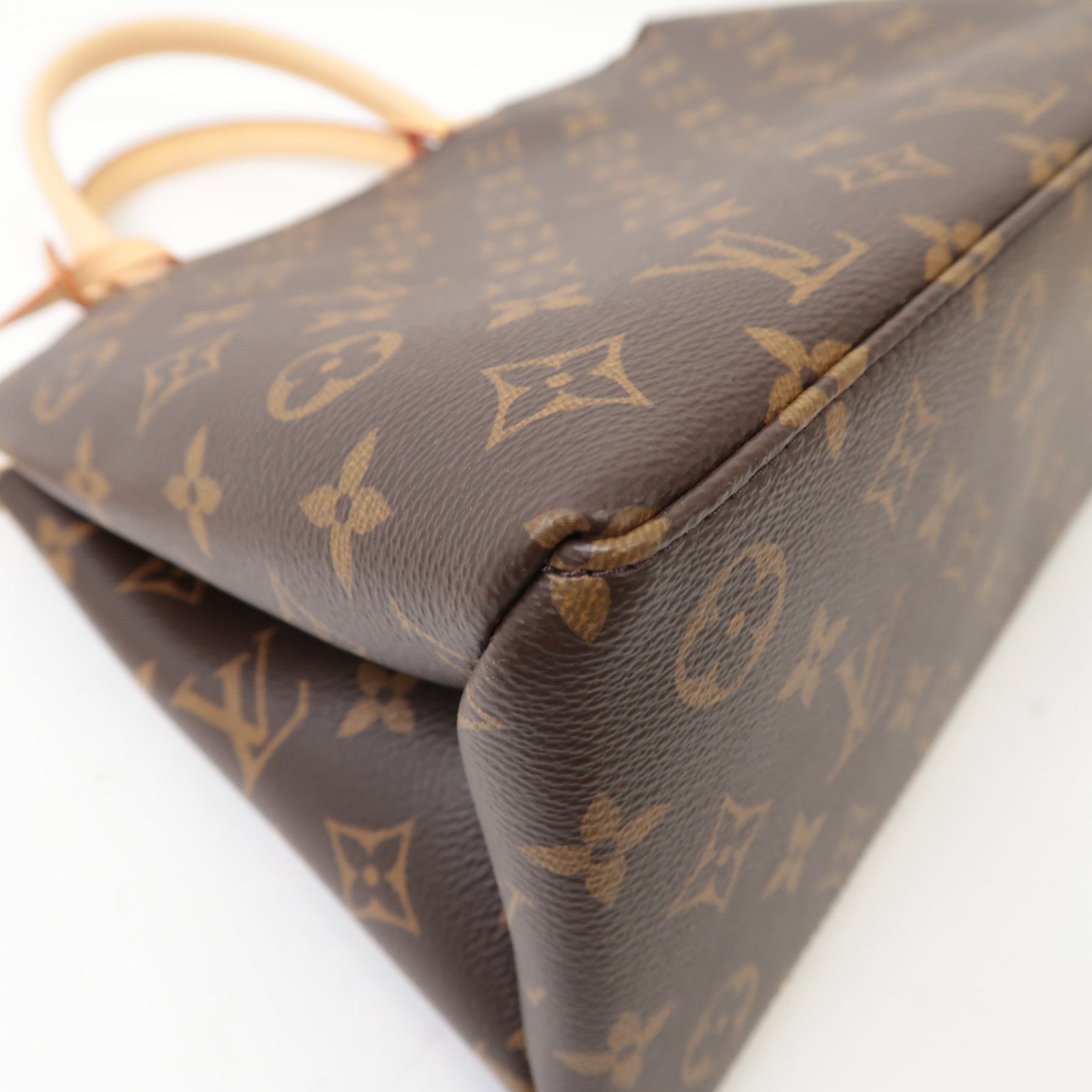LOUIS VUITTON Monogram Petit Palais金扣手挽肩背兩用袋棕色