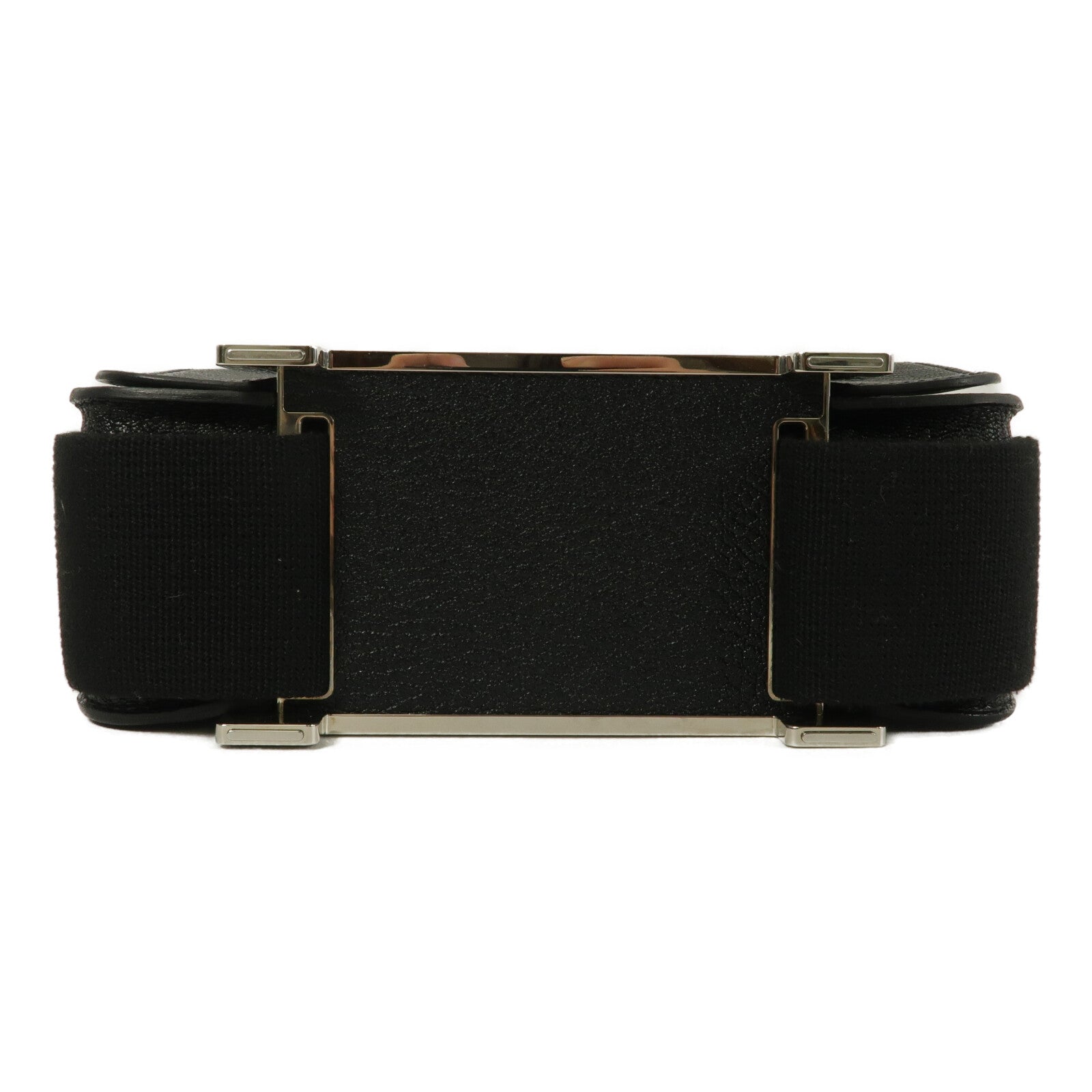HERMES Chevre皮革Geta肩背袋Noir