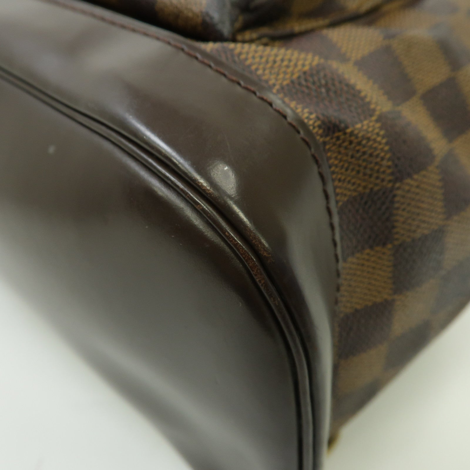 LOUIS VUITTON Damier Montsouris MM金扣背包啡色