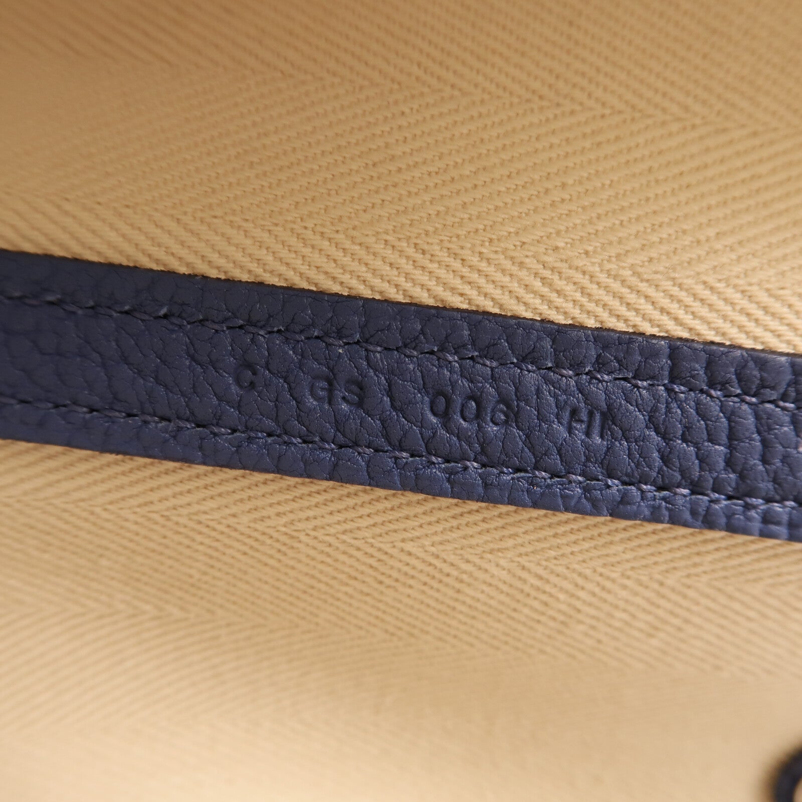 HERMES 帆布Garden Party PM銀扣手挽袋Bleu Brighton