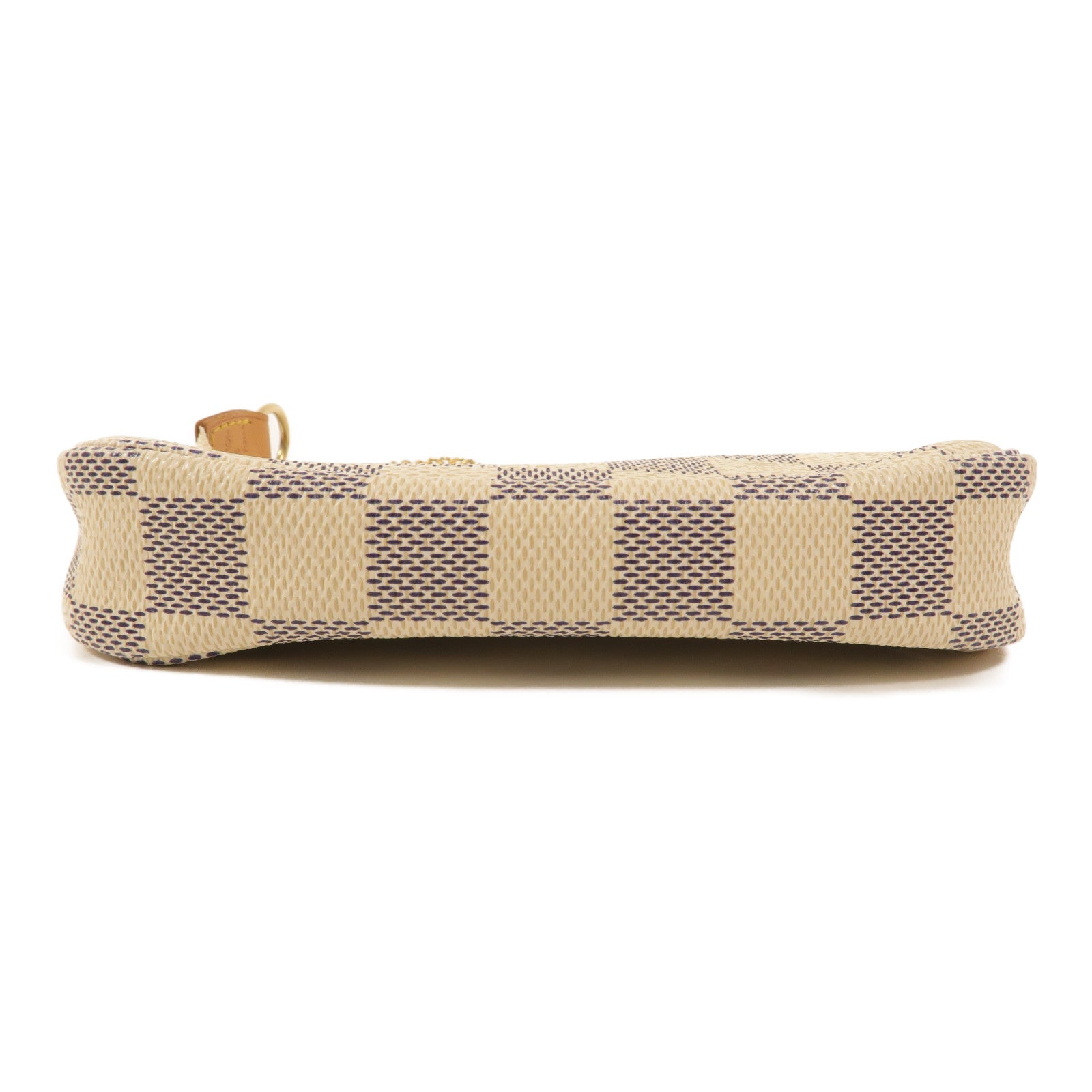 LOUIS VUITTON Damier Azur Mini Pochette Accessories鏈帶手挽袋