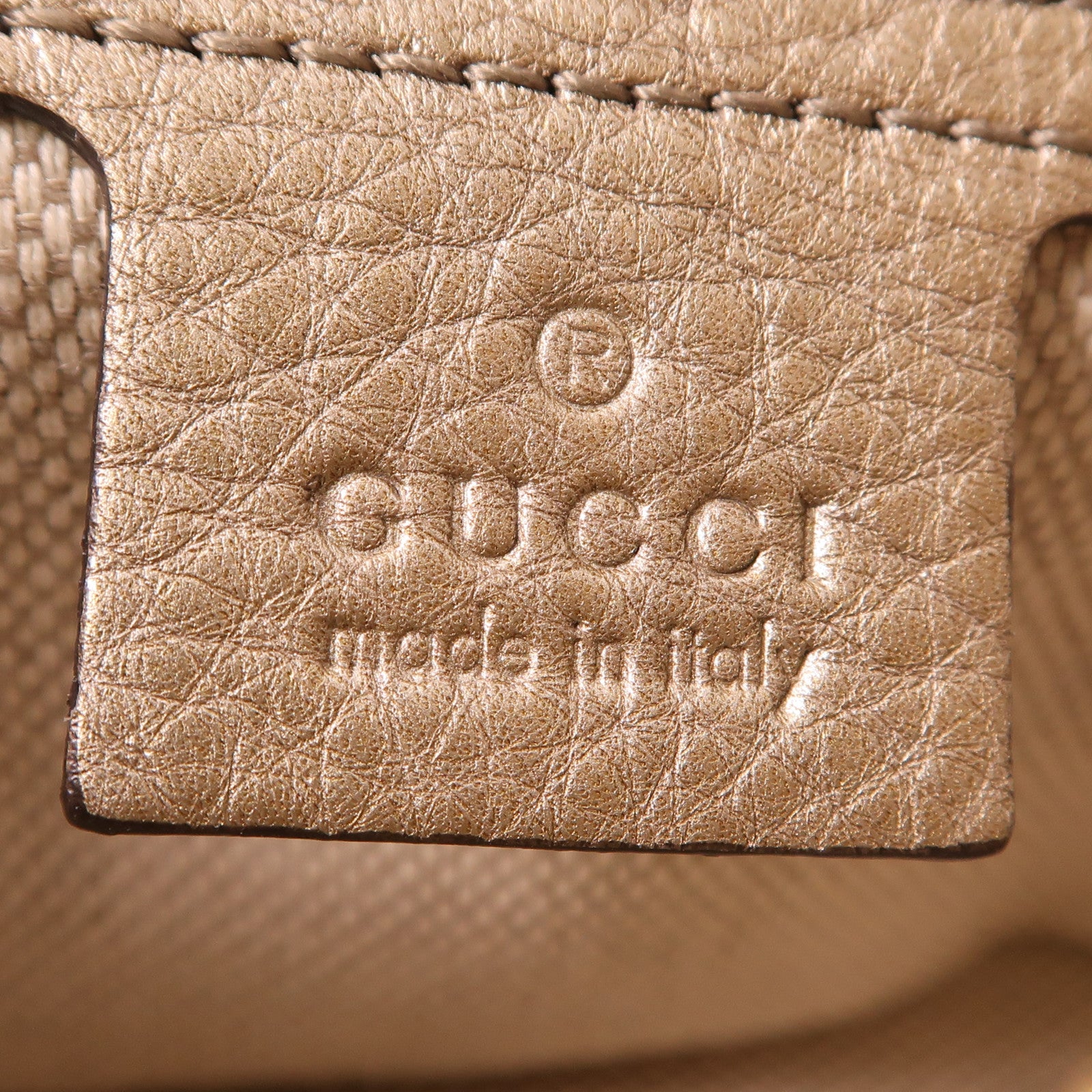 GUCCI 牛皮皮革Chain Shoulder Bag金扣鏈帶肩背袋