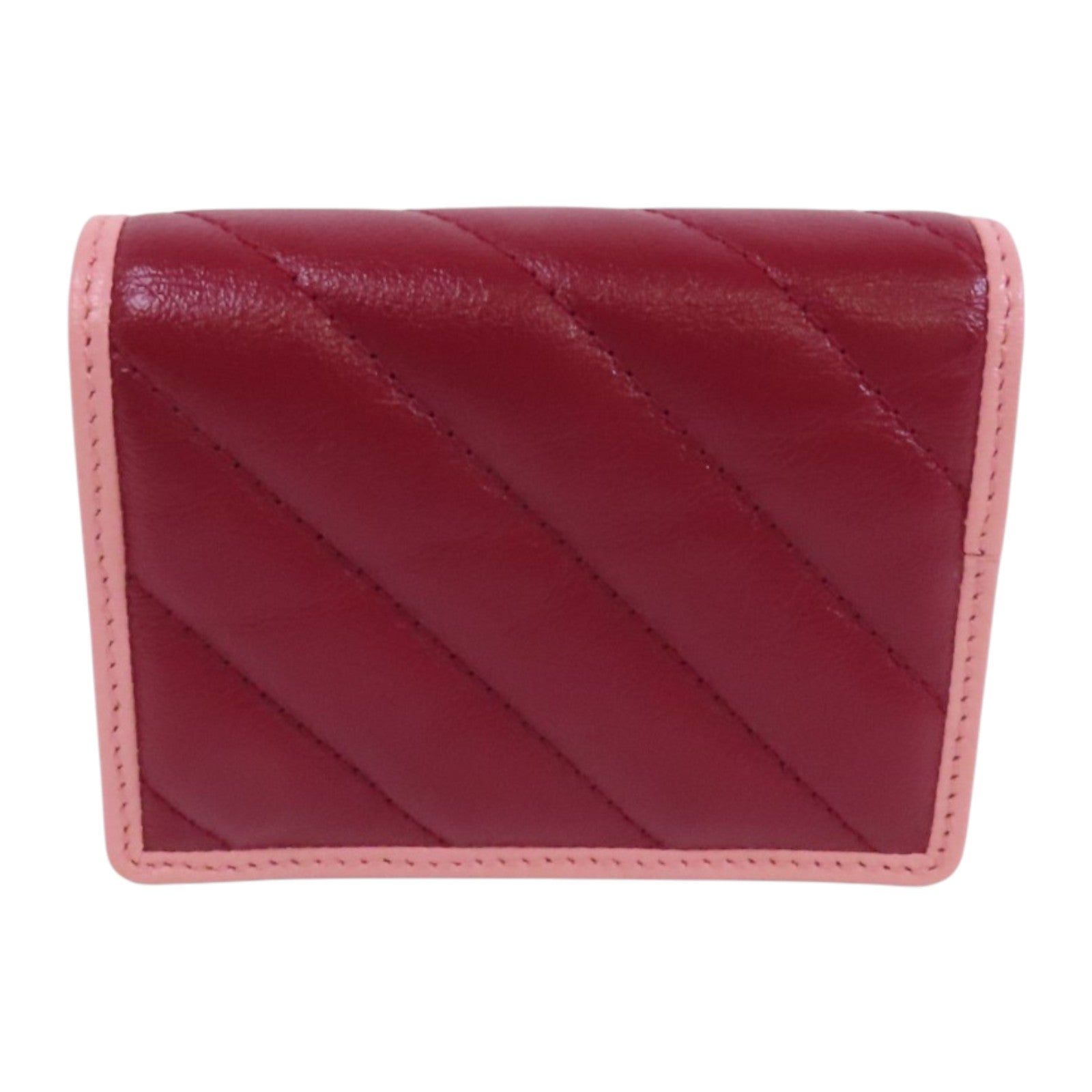 GUCCI 【激減優惠】牛皮皮革Fold Wallet金扣短錢包