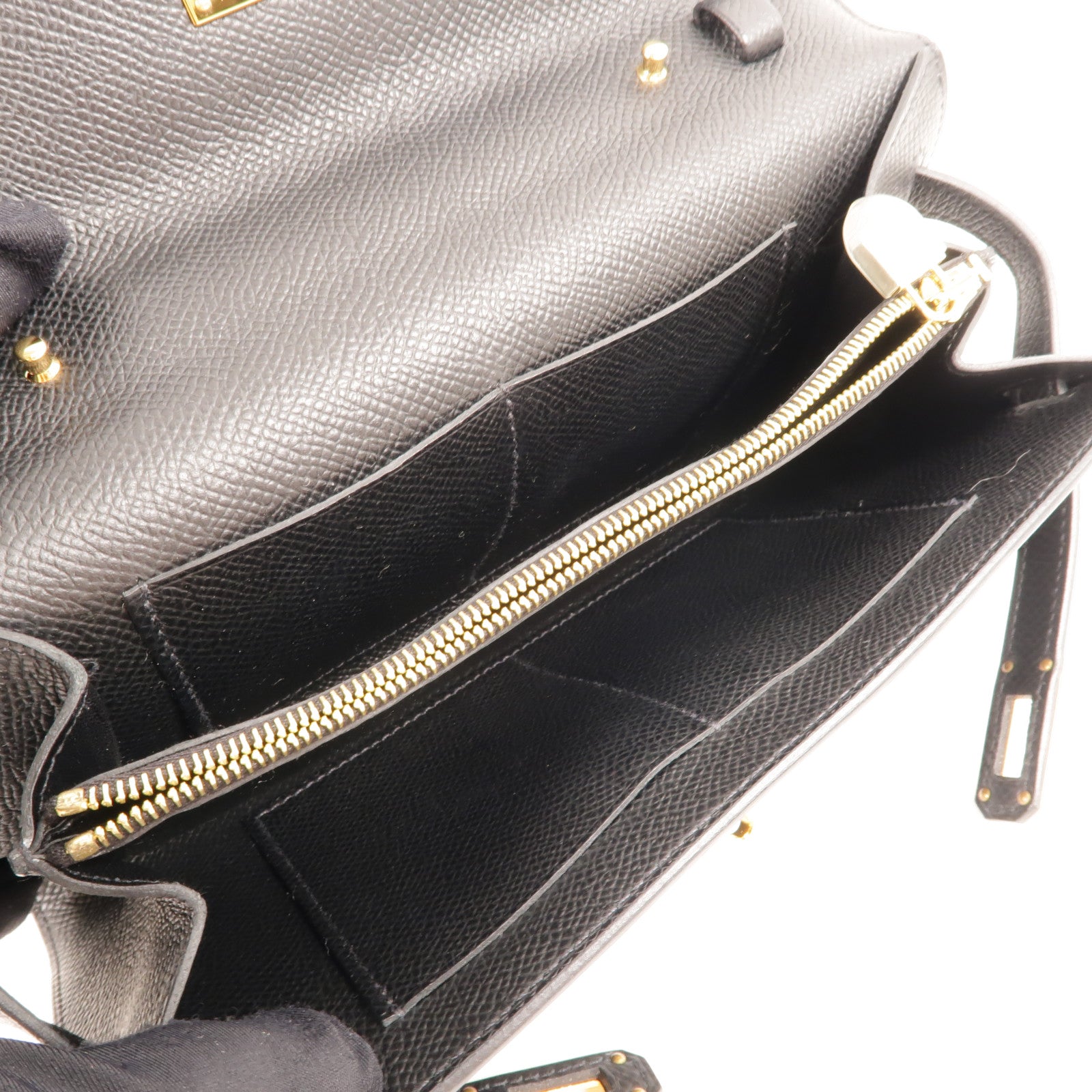 HERMES Epsom皮革Kelly To Go肩背袋Noir