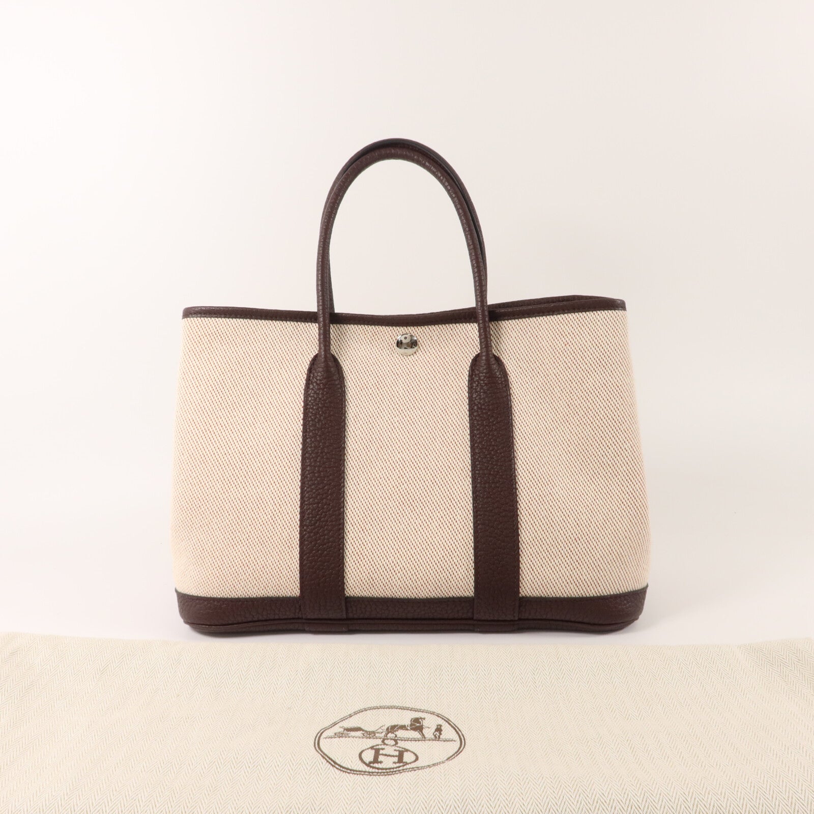 HERMES 帆布Garden Party TPM手挽袋Ebene