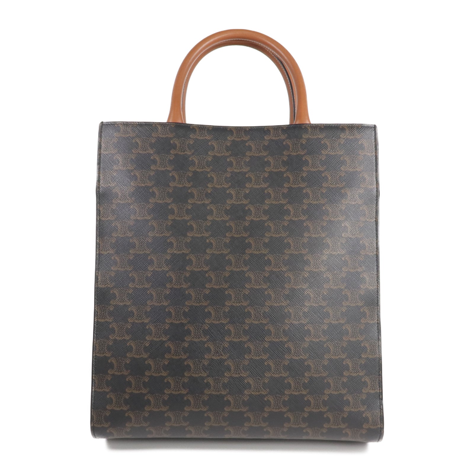 CELINE 【激減優惠】塗層帆布Triomphe Cabas Vertical金扣手挽肩背兩用袋