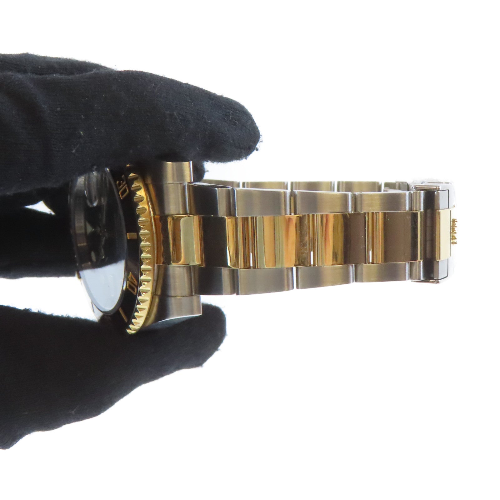 ROLEX Submarinar Date 18K黃金/不鏽鋼手錶自動機芯黑色