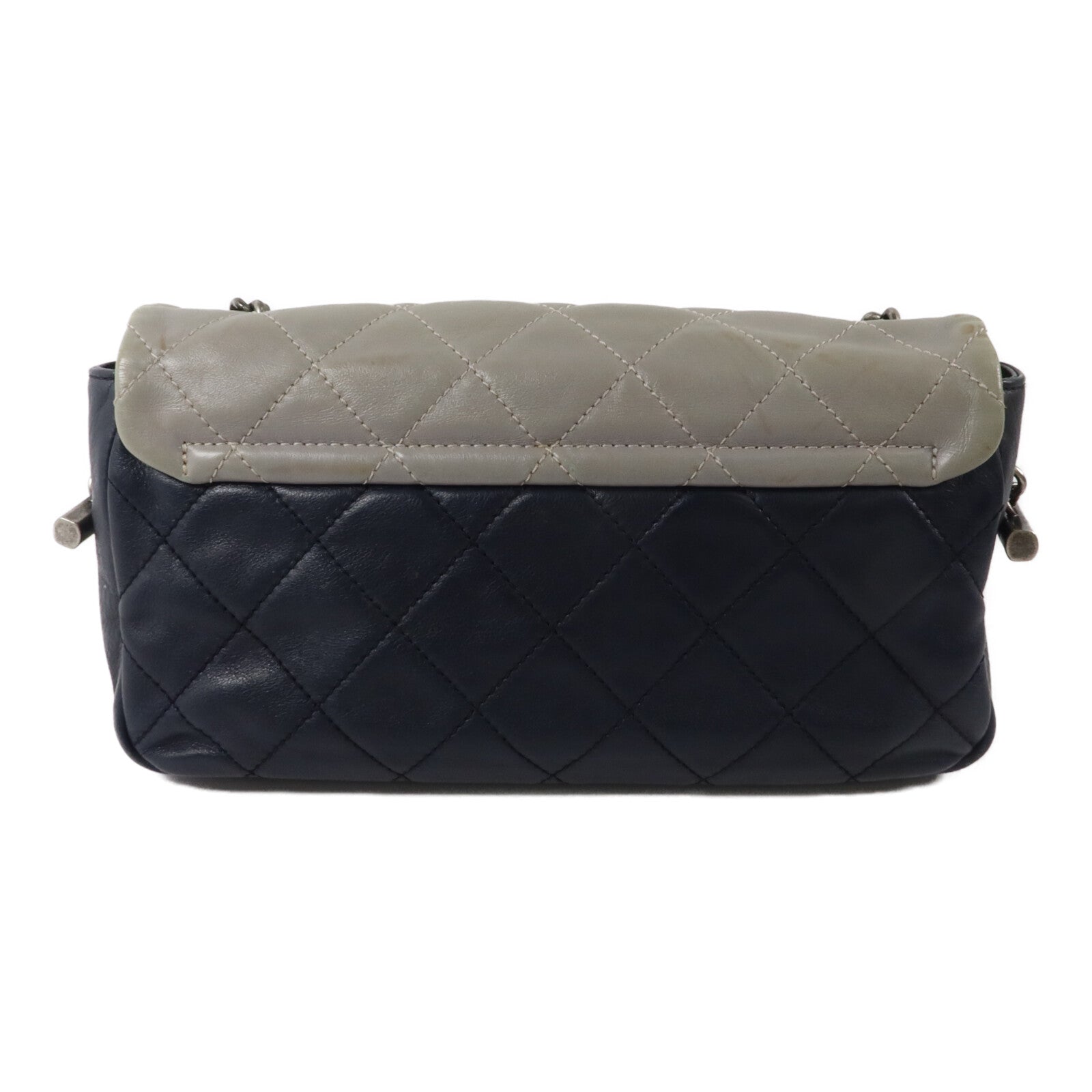 CHANEL 牛皮皮革Tricolor Country Chic Flap Bag鏈帶肩背袋