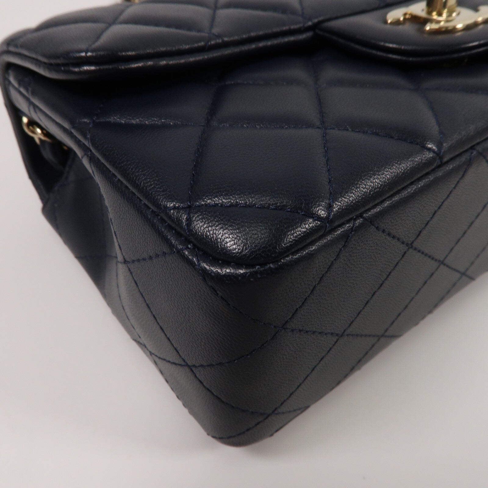CHANEL 羊皮皮革Mini Classic 20鏈帶肩背袋