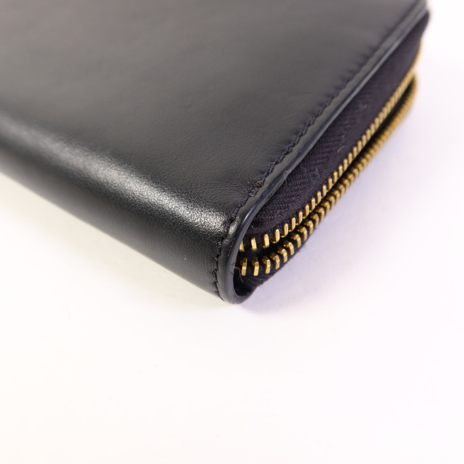 MOSCHINO 【激減優惠】牛皮皮革Zip Long Wallet金扣長錢包