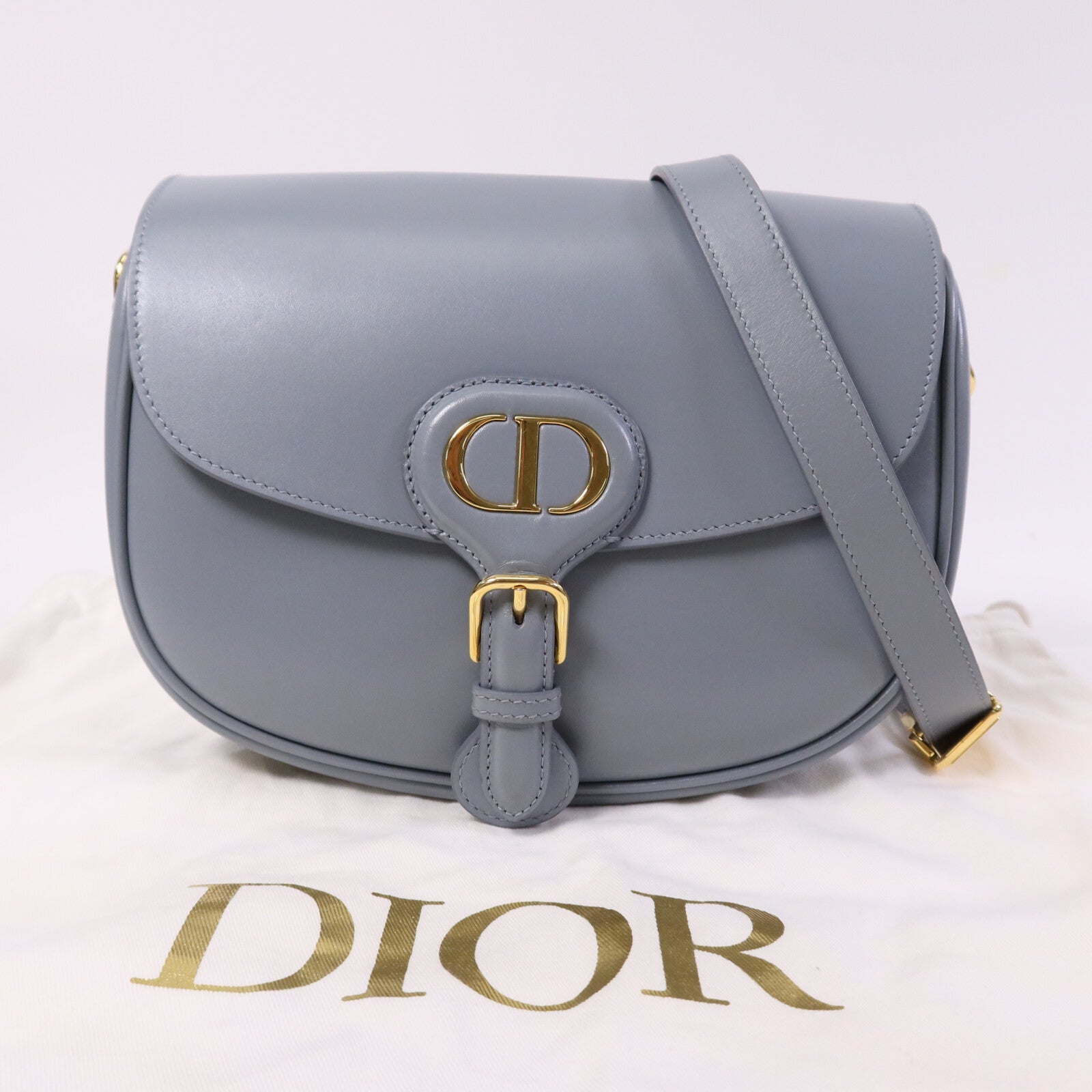Dior 牛皮皮革Bobby Medium金扣肩背袋