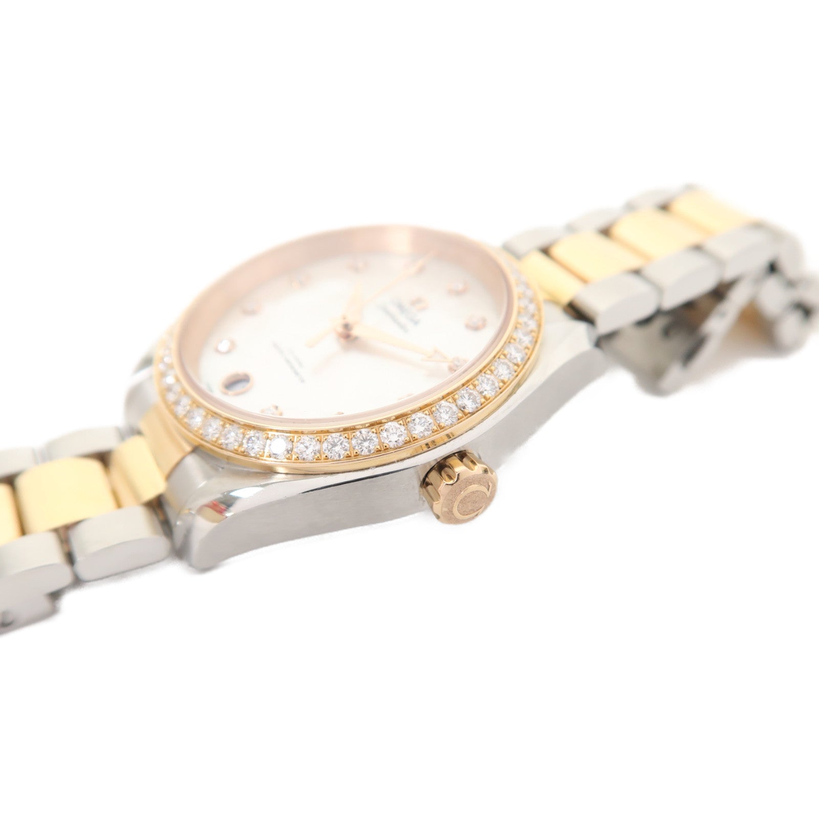 OMEGA Seamaster Aqua Terra18K金/不鏽鋼手錶自動機芯珠光色