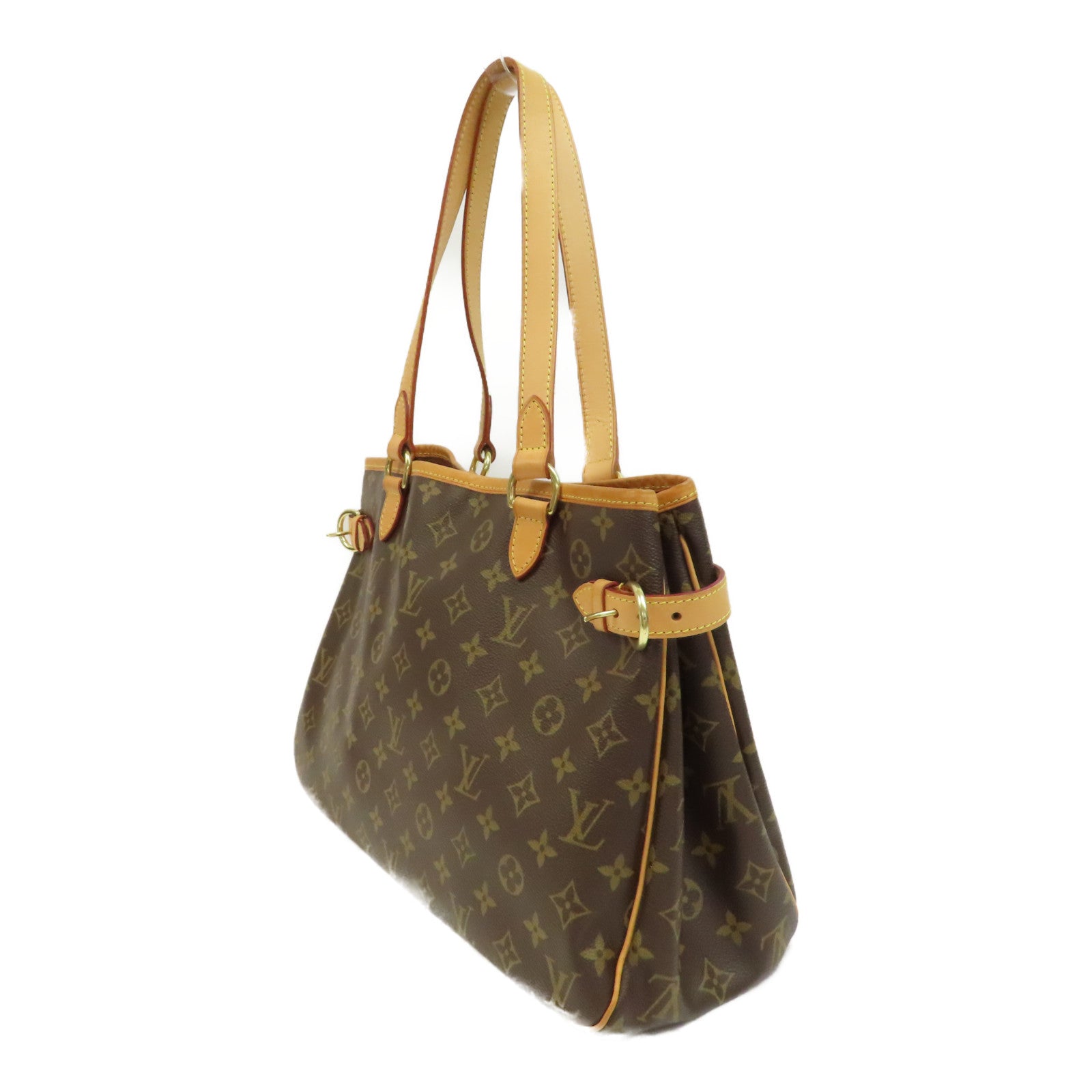 LOUIS VUITTON Monogram Batignolles Horizontal金扣肩背袋啡色