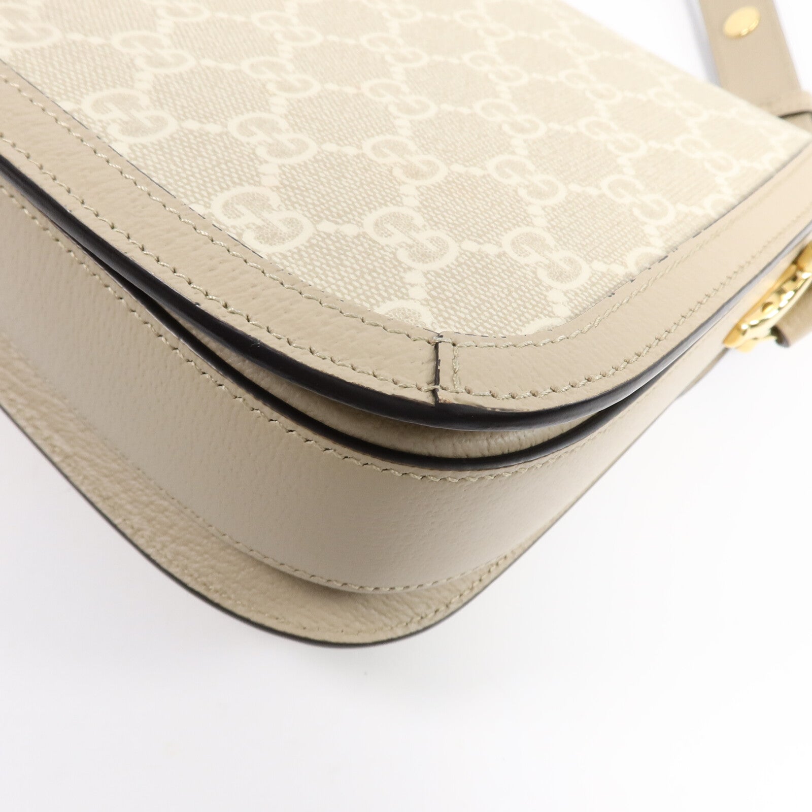 GUCCI 塗層帆布Horsebit 1955 Medium肩背袋