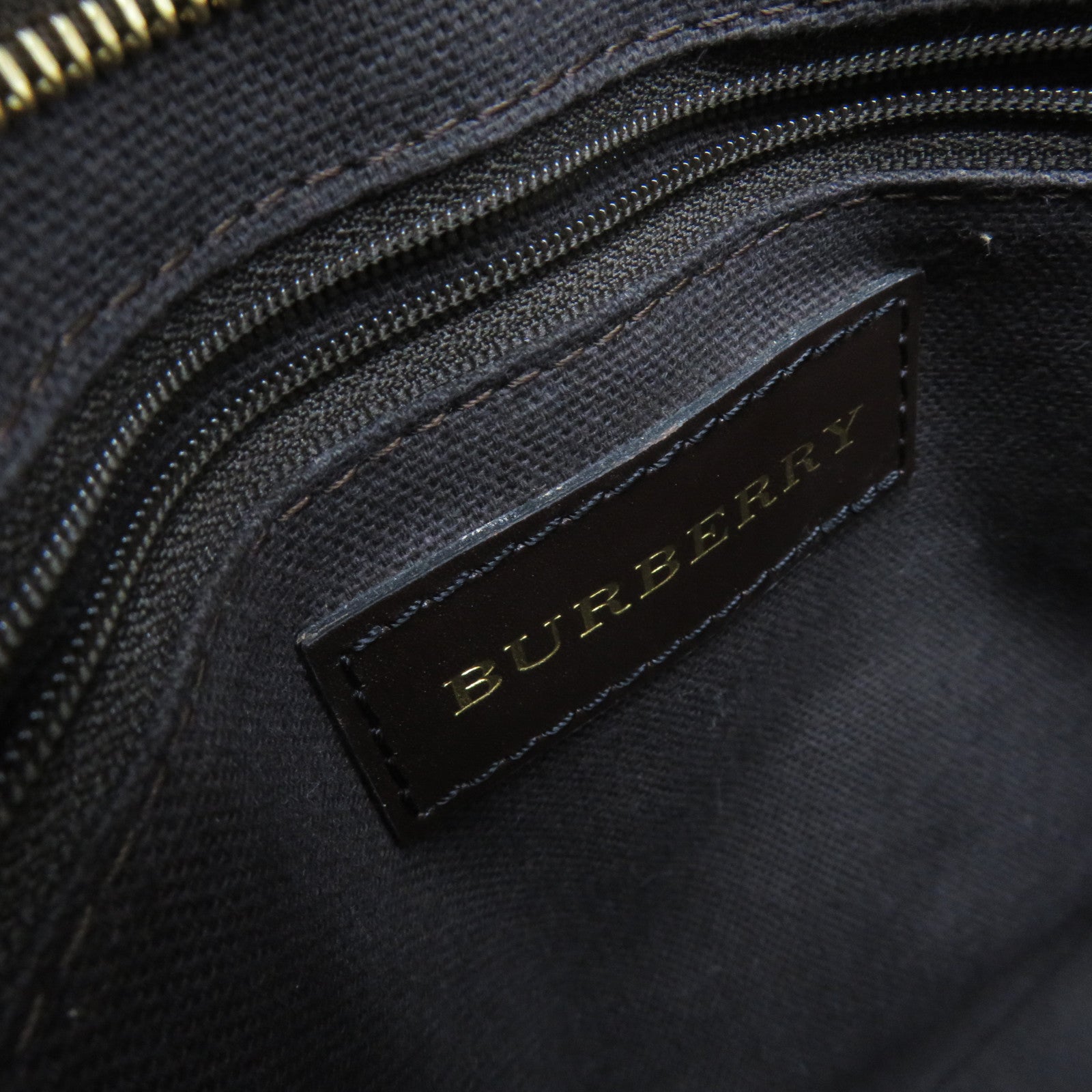 BURBERRY 【激減優惠】塗層帆布Tote Bag金扣肩背袋啡色