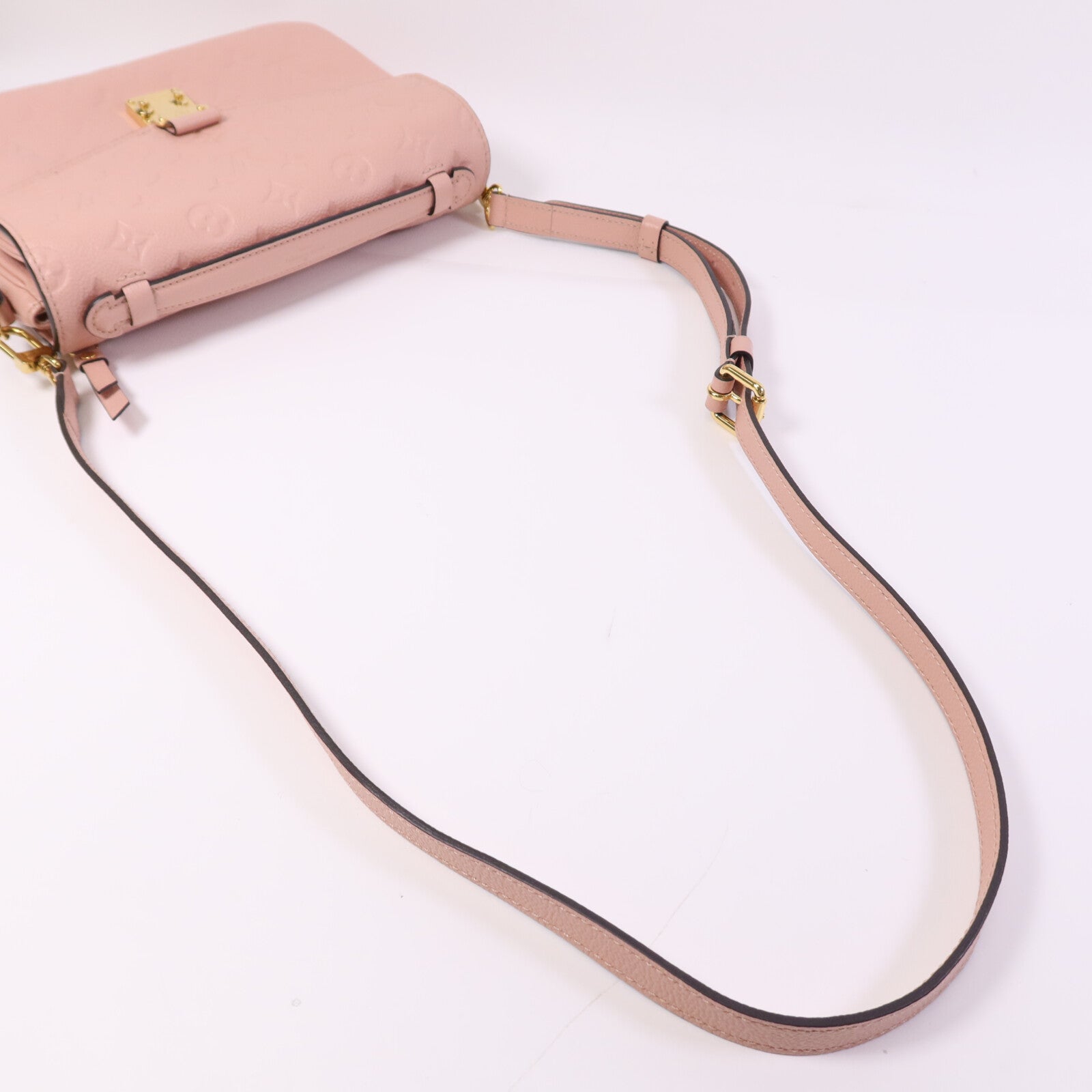 LOUIS VUITTON Monogram Empreinte Pochette Metis金扣手挽肩背兩用袋