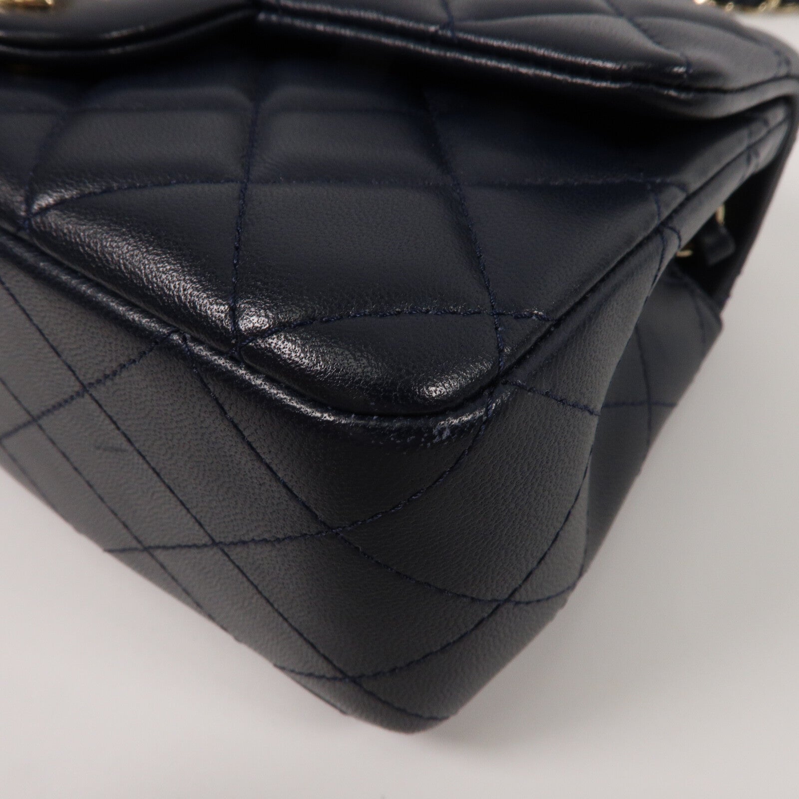 CHANEL 羊皮皮革Mini Classic 20鏈帶肩背袋