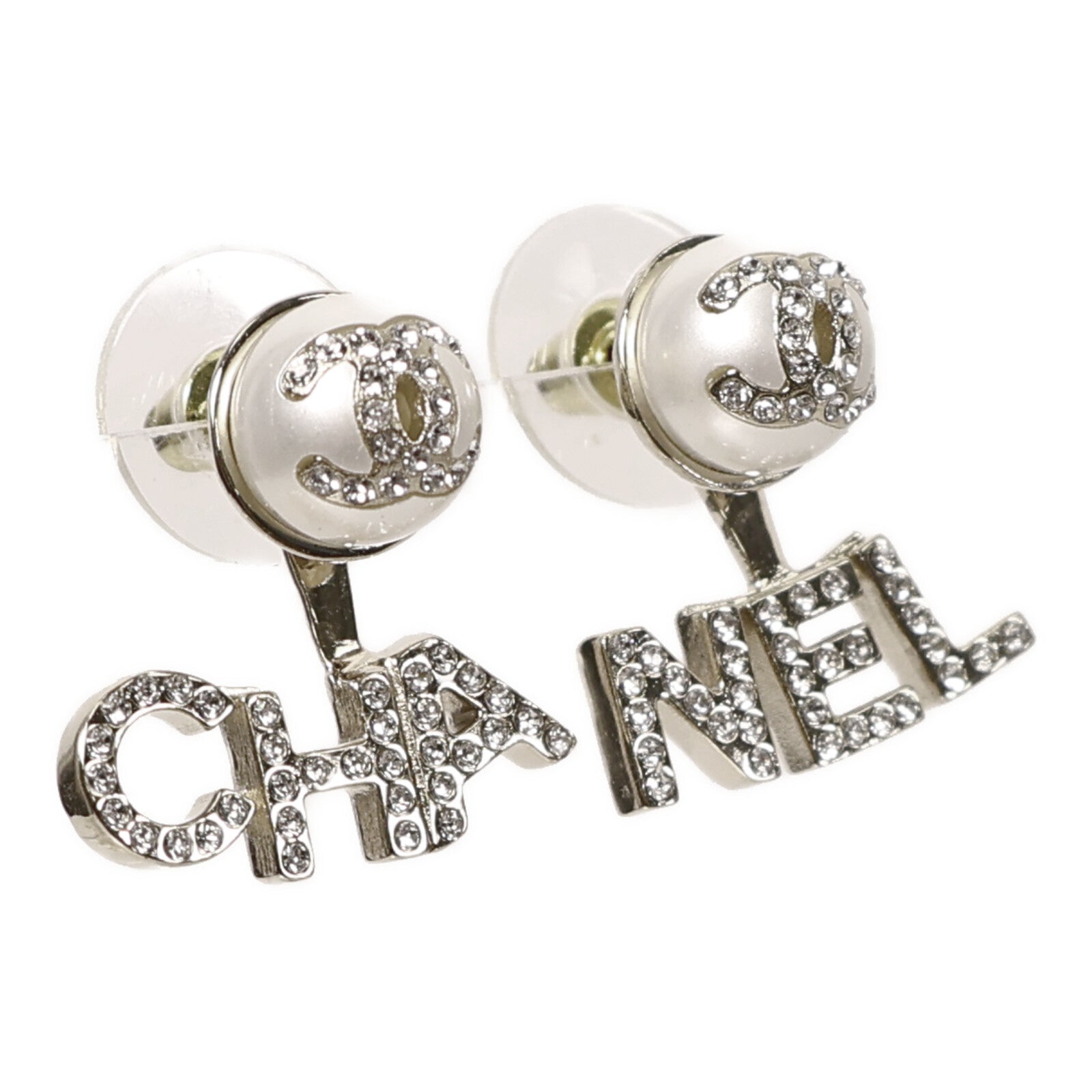 CHANEL 金屬/水晶Earring耳環