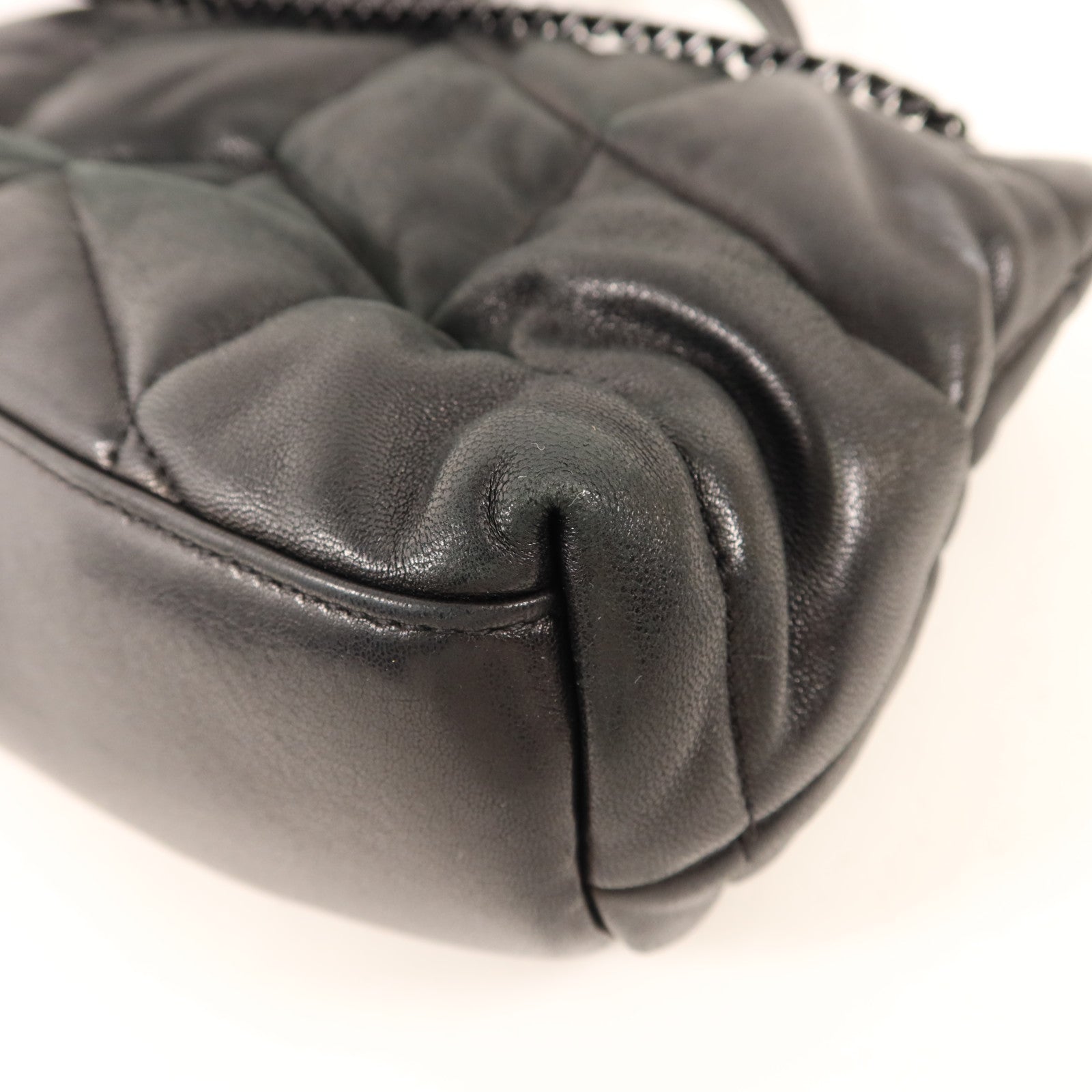 SAINT LAURENT 羊皮皮革Shoulder Bag銀扣手挽肩背兩用袋