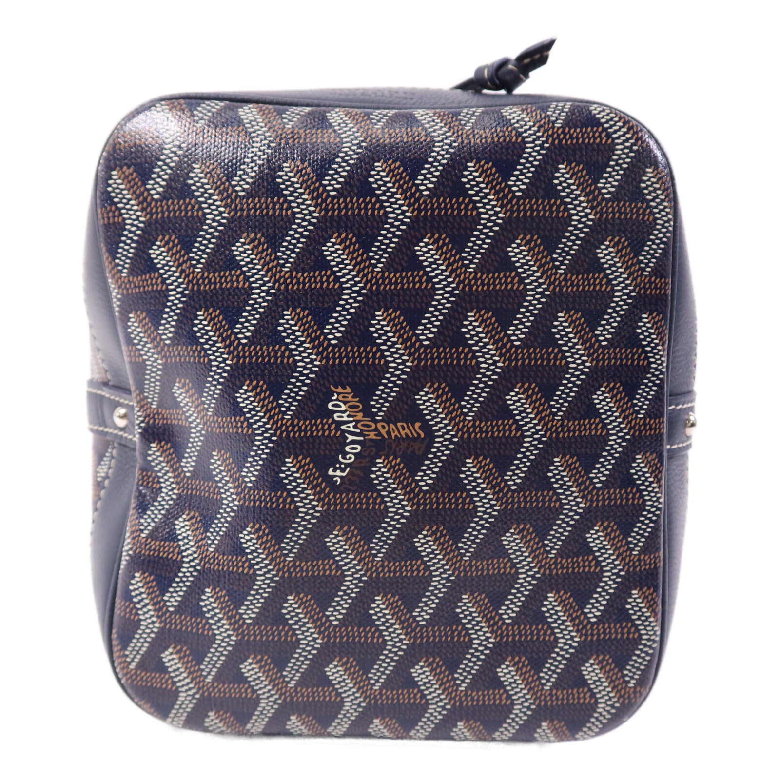 GOYARD 塗層帆布Petit Flot Bucket銀扣肩背袋