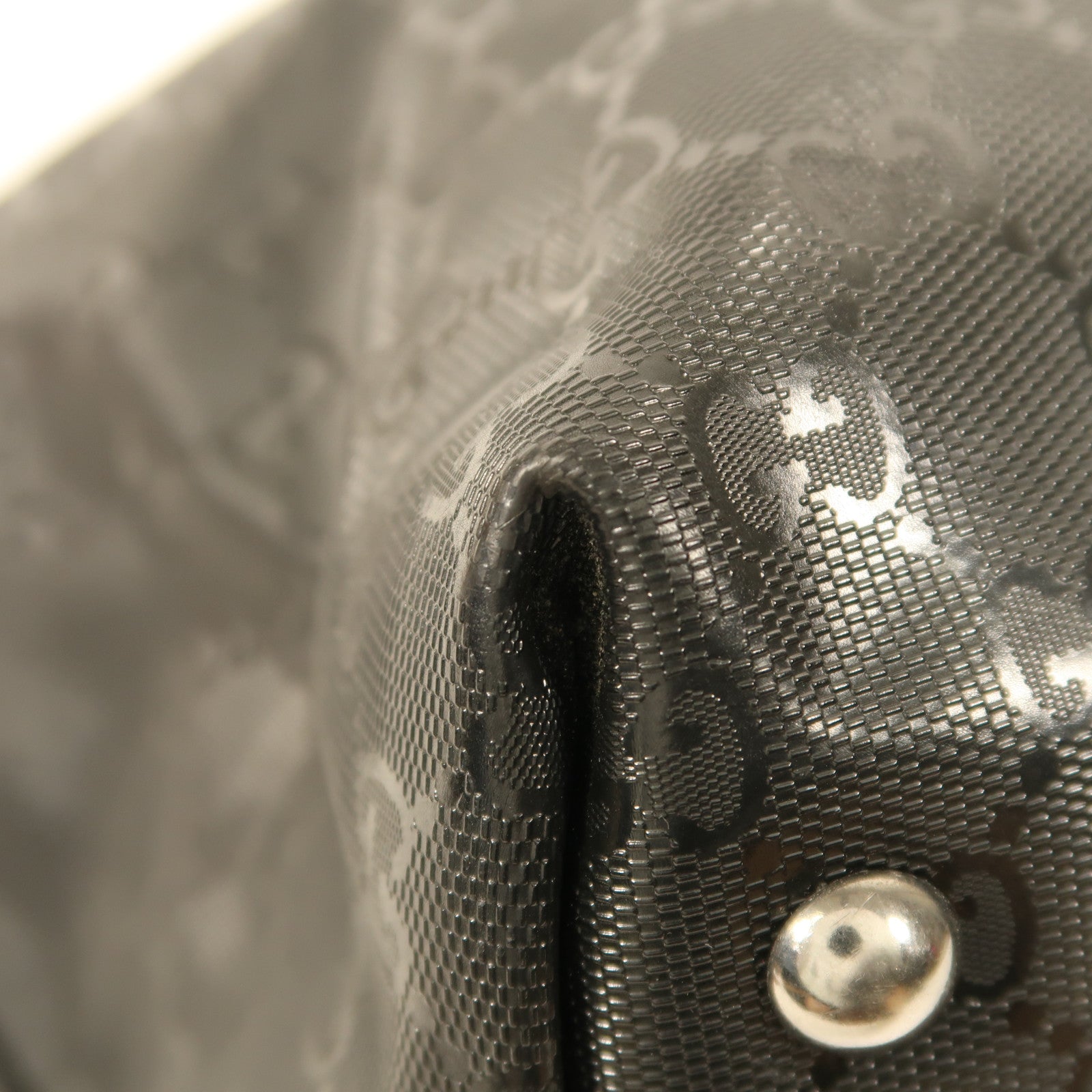 GUCCI PVC Shoulder Bag銀扣肩背袋