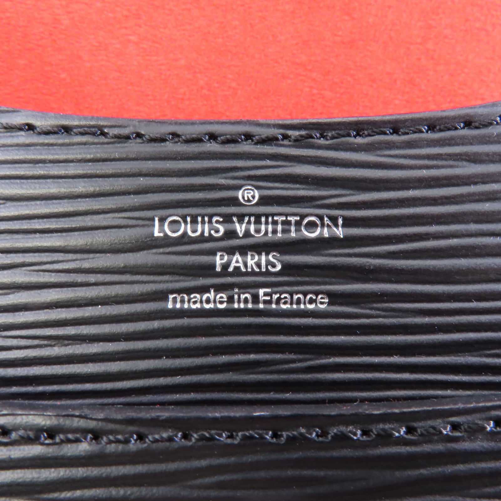LOUIS VUITTON Epi Neo Monceau銀扣手挽肩背兩用袋黑色/紅色