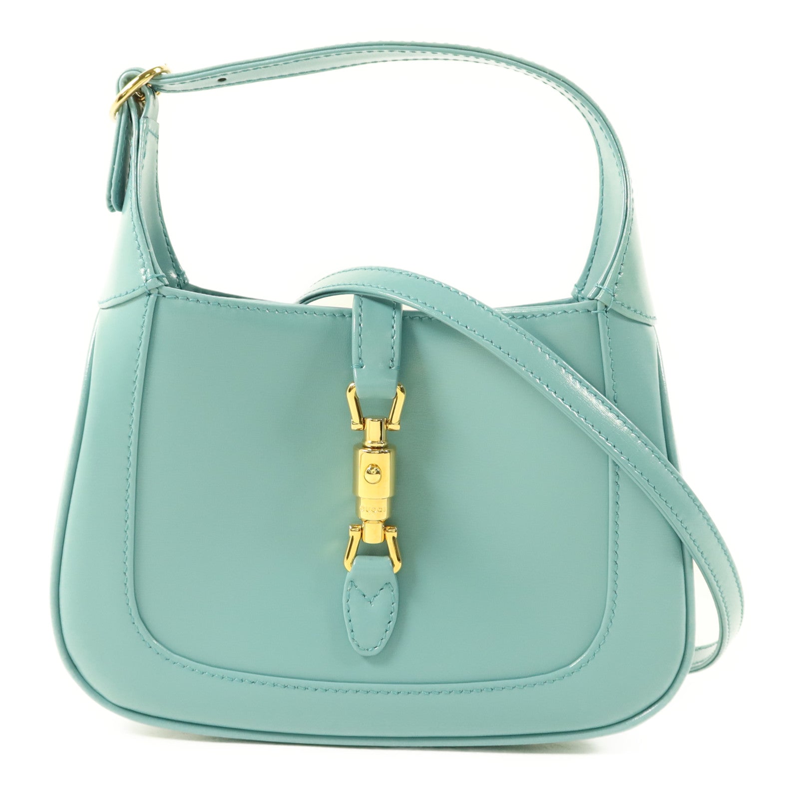 GUCCI 牛皮皮革Jackie 1961 Mini金扣手挽肩背兩用袋